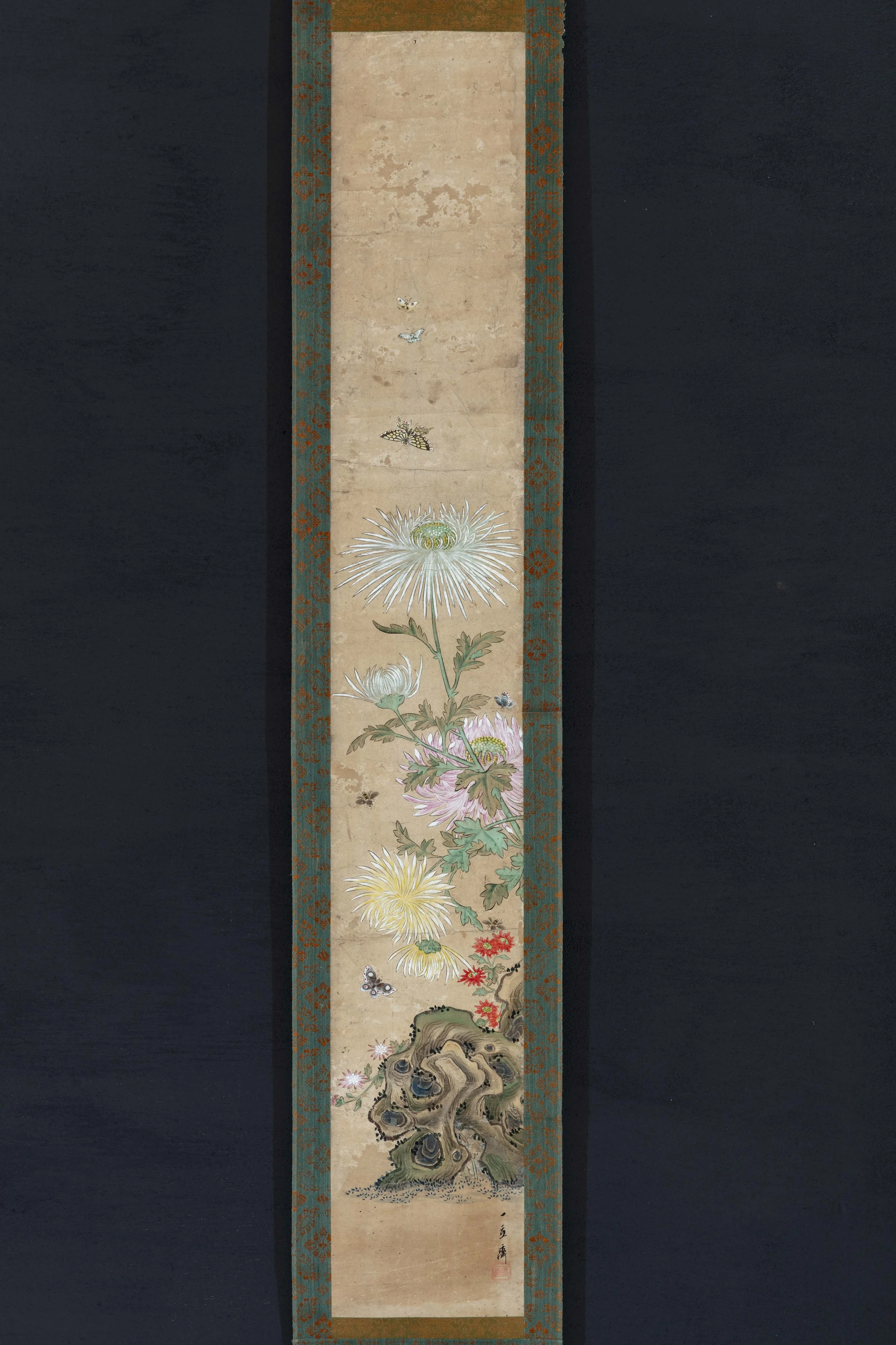 Chrysanthemums and Butterflies in the manner of Utagawa Hiroshige I (1797–1858)