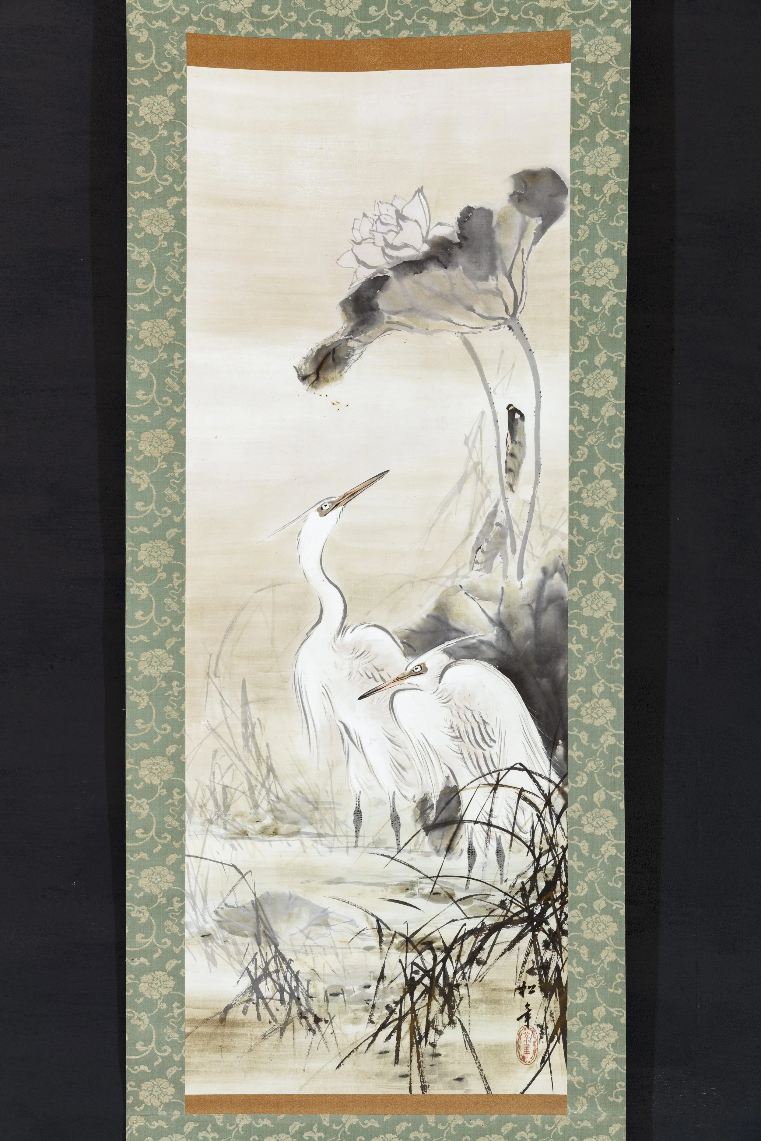 Herons and Lotus Suzuki Shōnen (1849–1918)