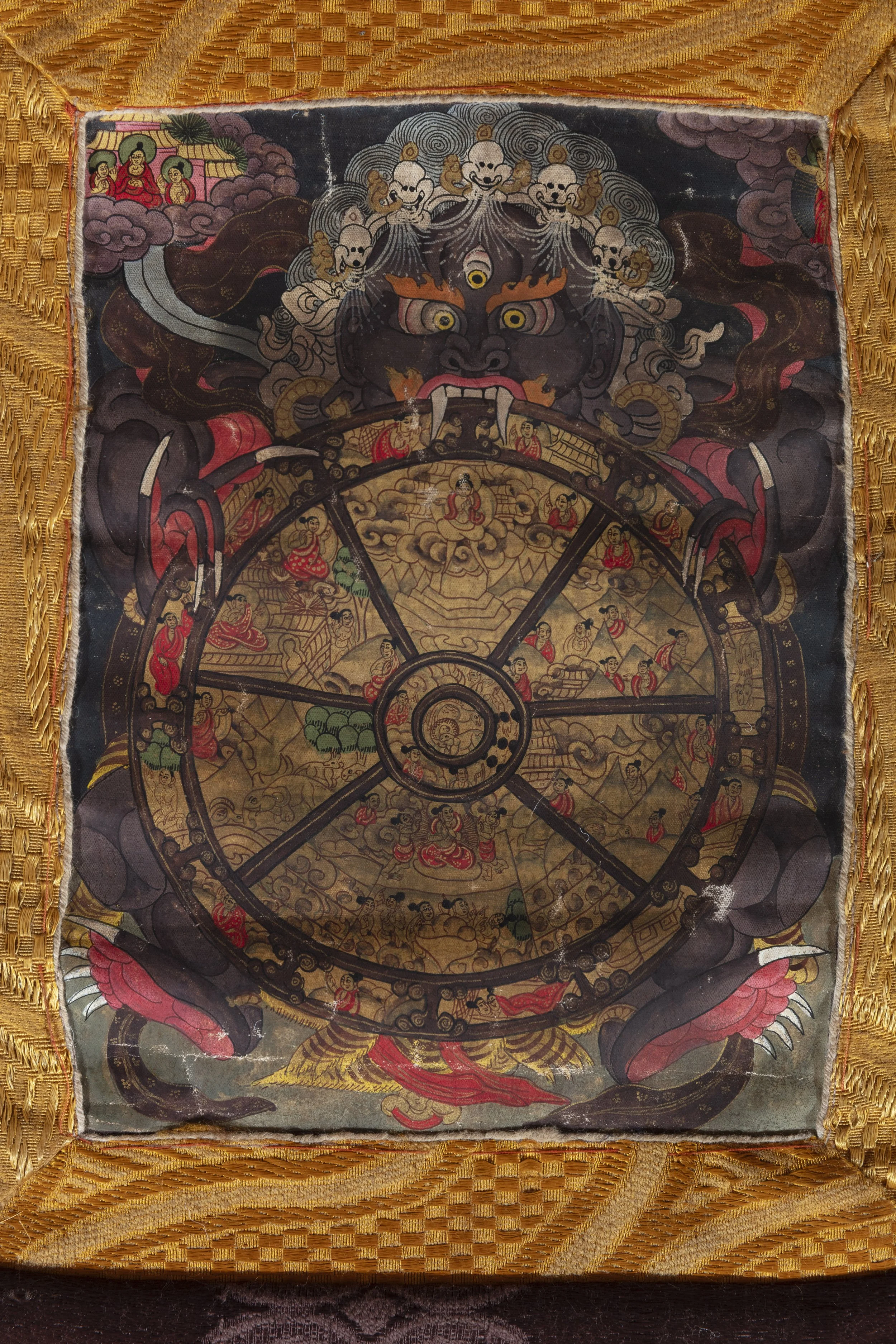Wheel of Life (Bhavacakra) Sino-Tibetan workshop, Eastern Tibet or Sichuan region