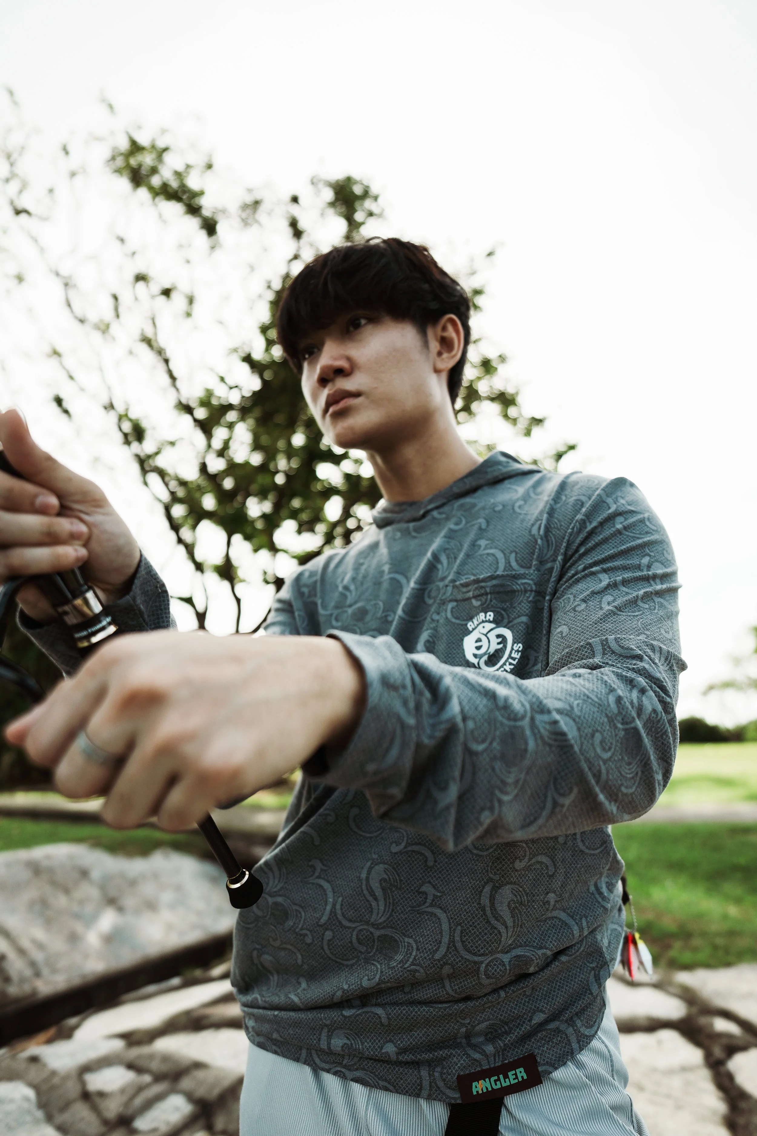 UPF40+ Tropical Fishing Hoodie Tee