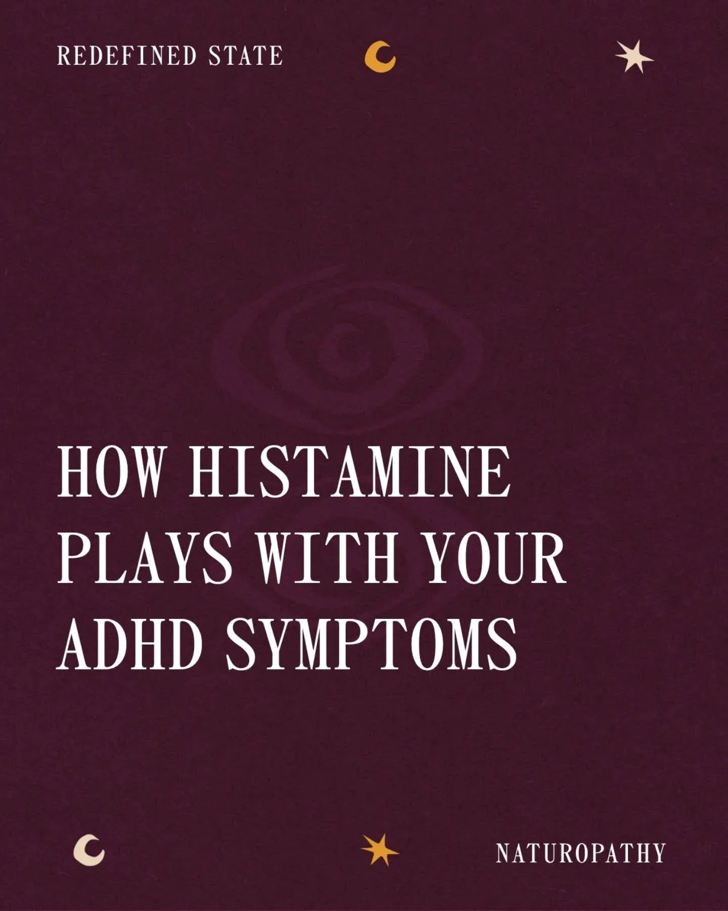 Histamine dysregulation could be making your ADHD symptoms worse 🌙

ADHD isn't simply a dopamine problem, and if your symptoms seem to shift with your diet, stress, or cycle, histamine might be the missing piece.

Here's what the histamine&ndash;ADH
