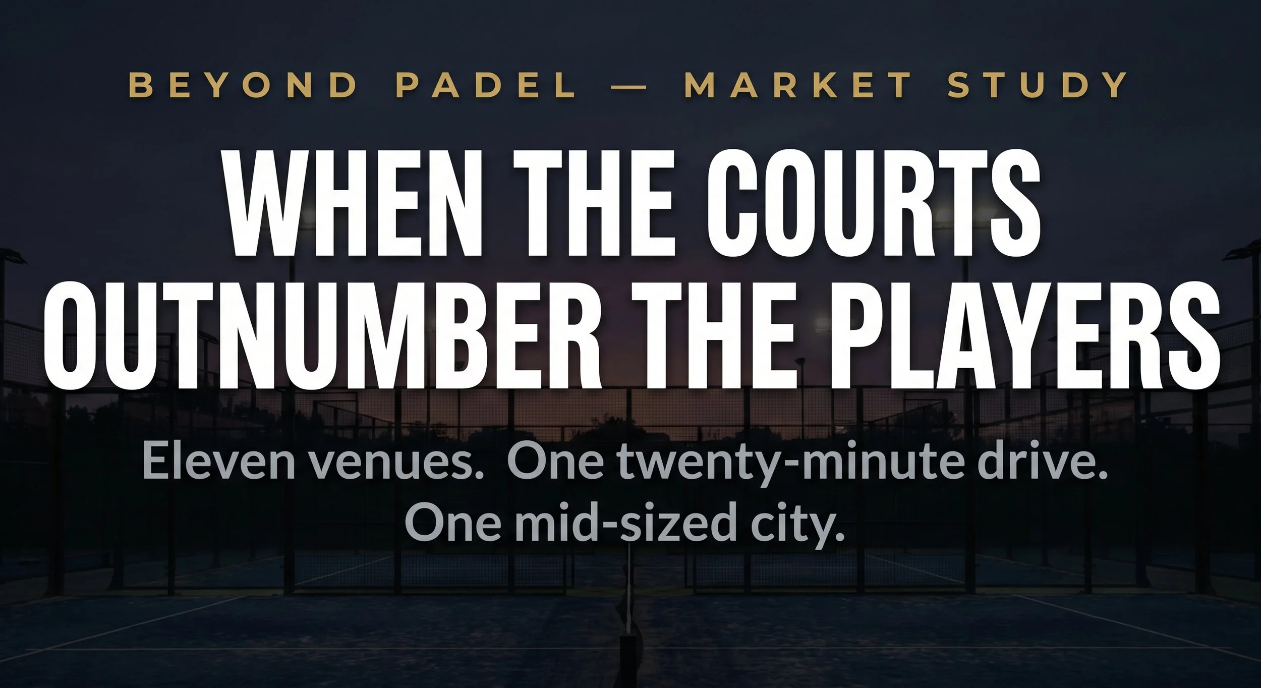The Padel Crash That's Coming