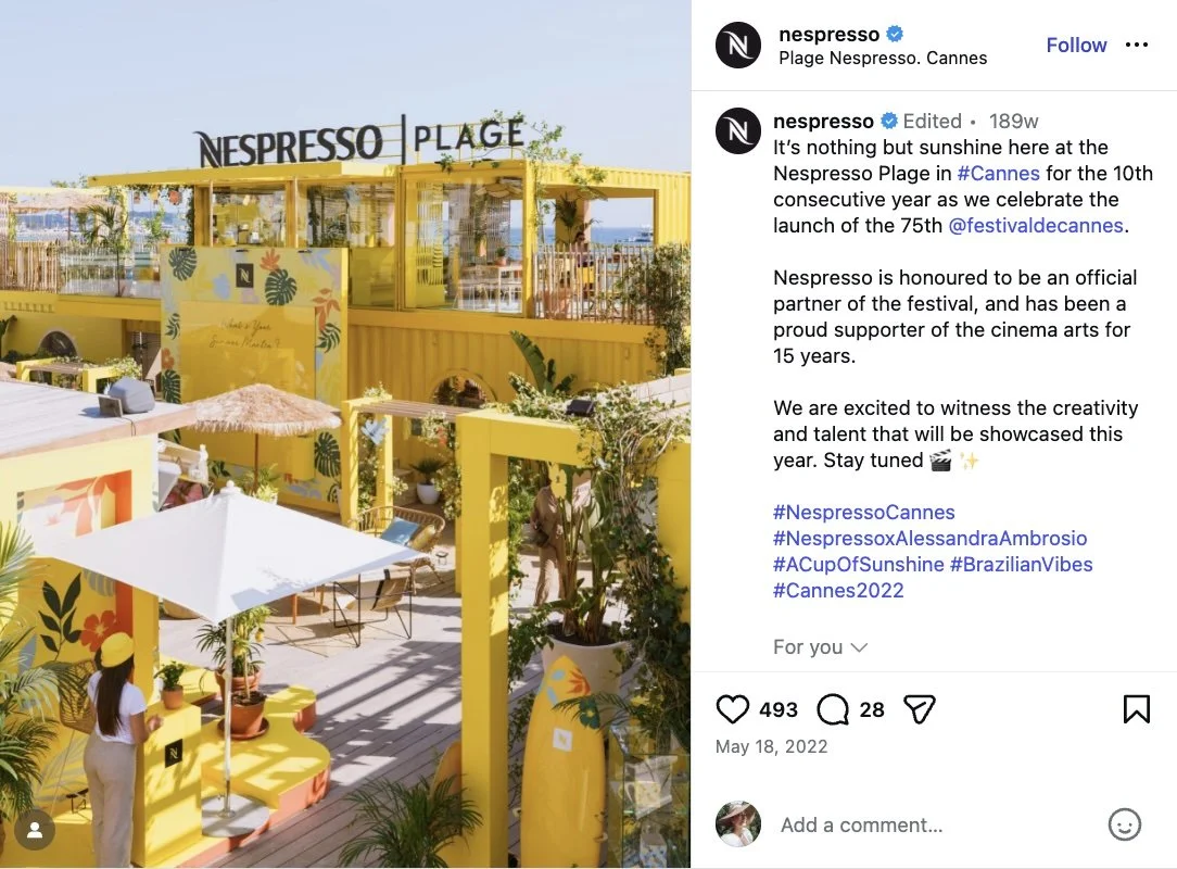 Nespresso Cannes 2022