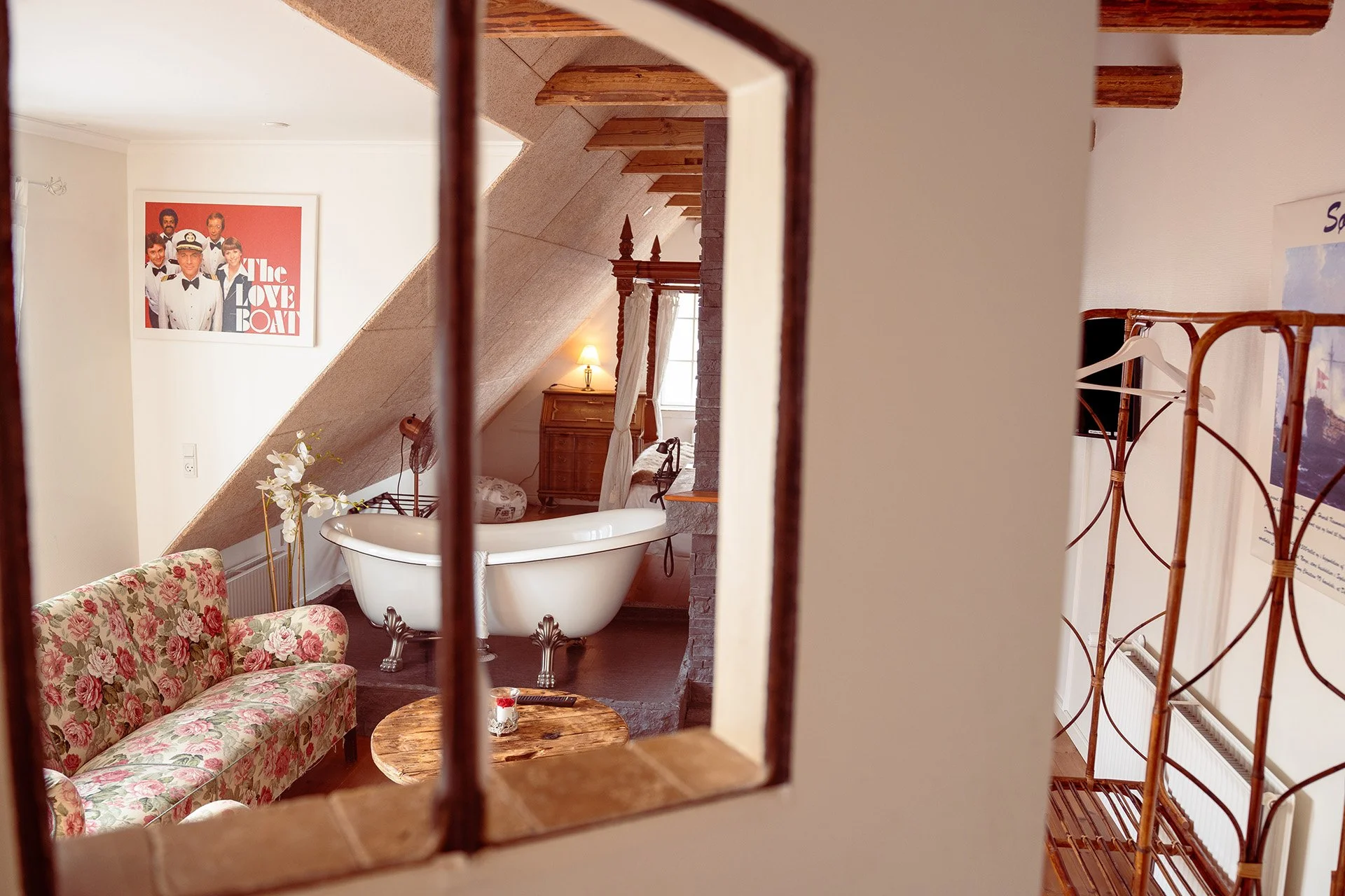 Banjermester Storms Kahyt suite badekar maritim Boutique Hotel Postgården