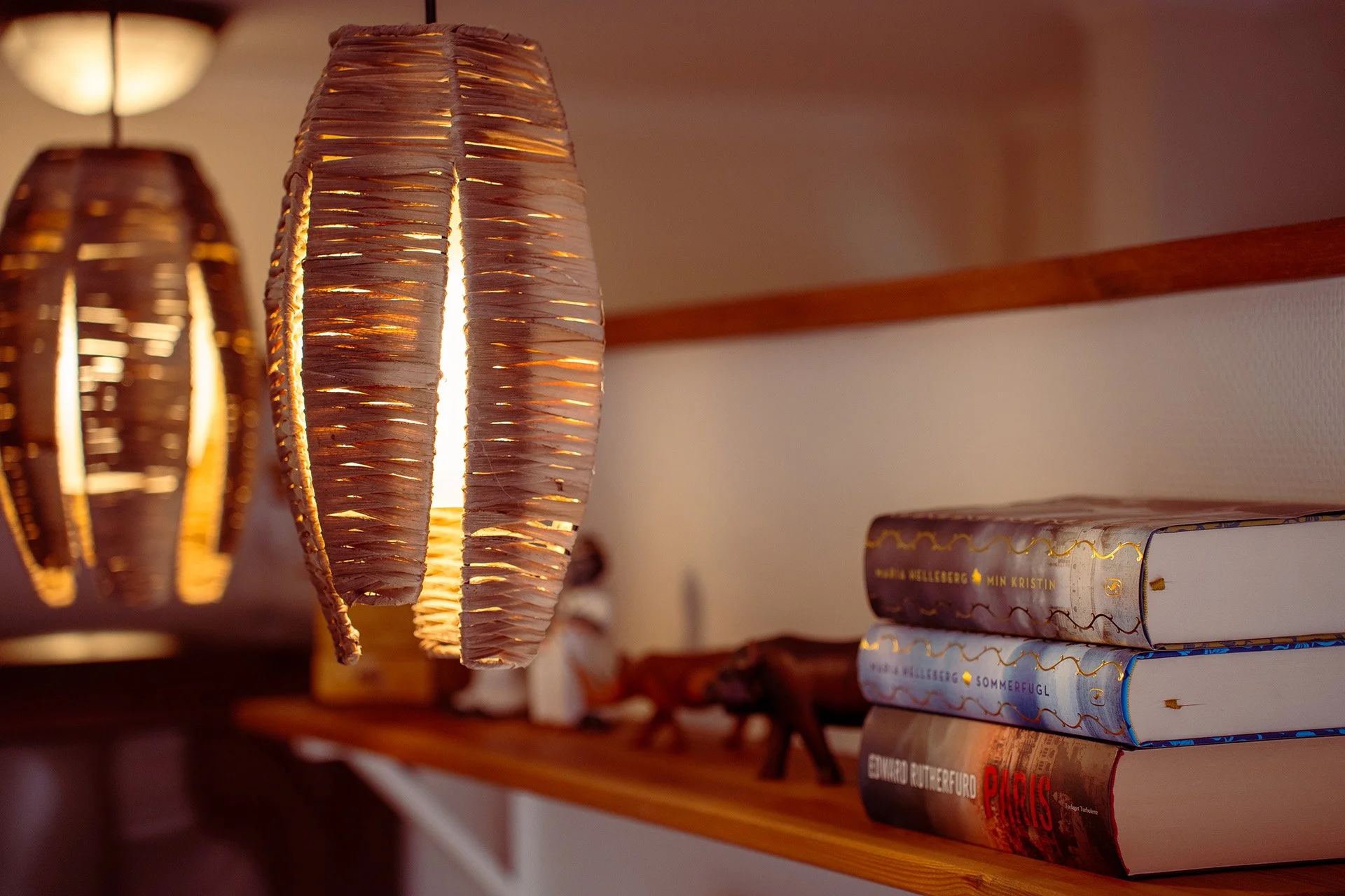 Natlamper bambus stil afrikansk tema