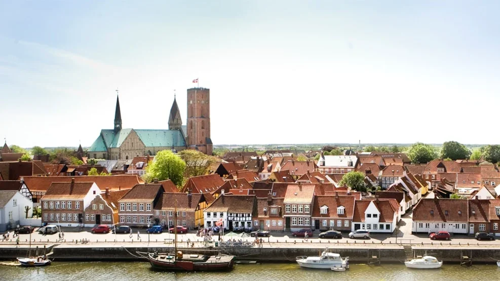 Ribe bymidte, domkirke, historiske kajhuse, Danmarks ældste by
