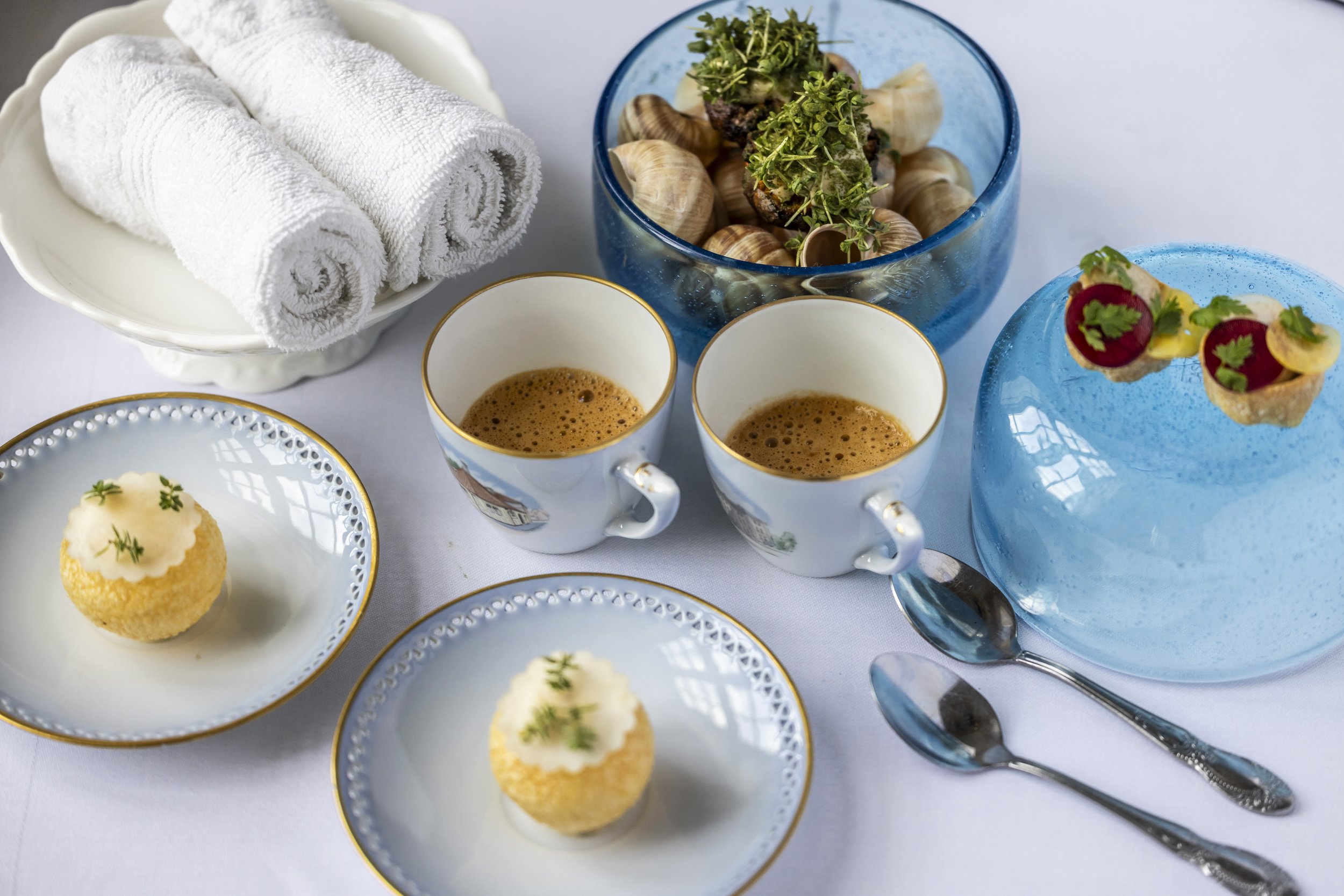 Morgenmad kaffe dessert Boutique Hotel Postgården Holsted