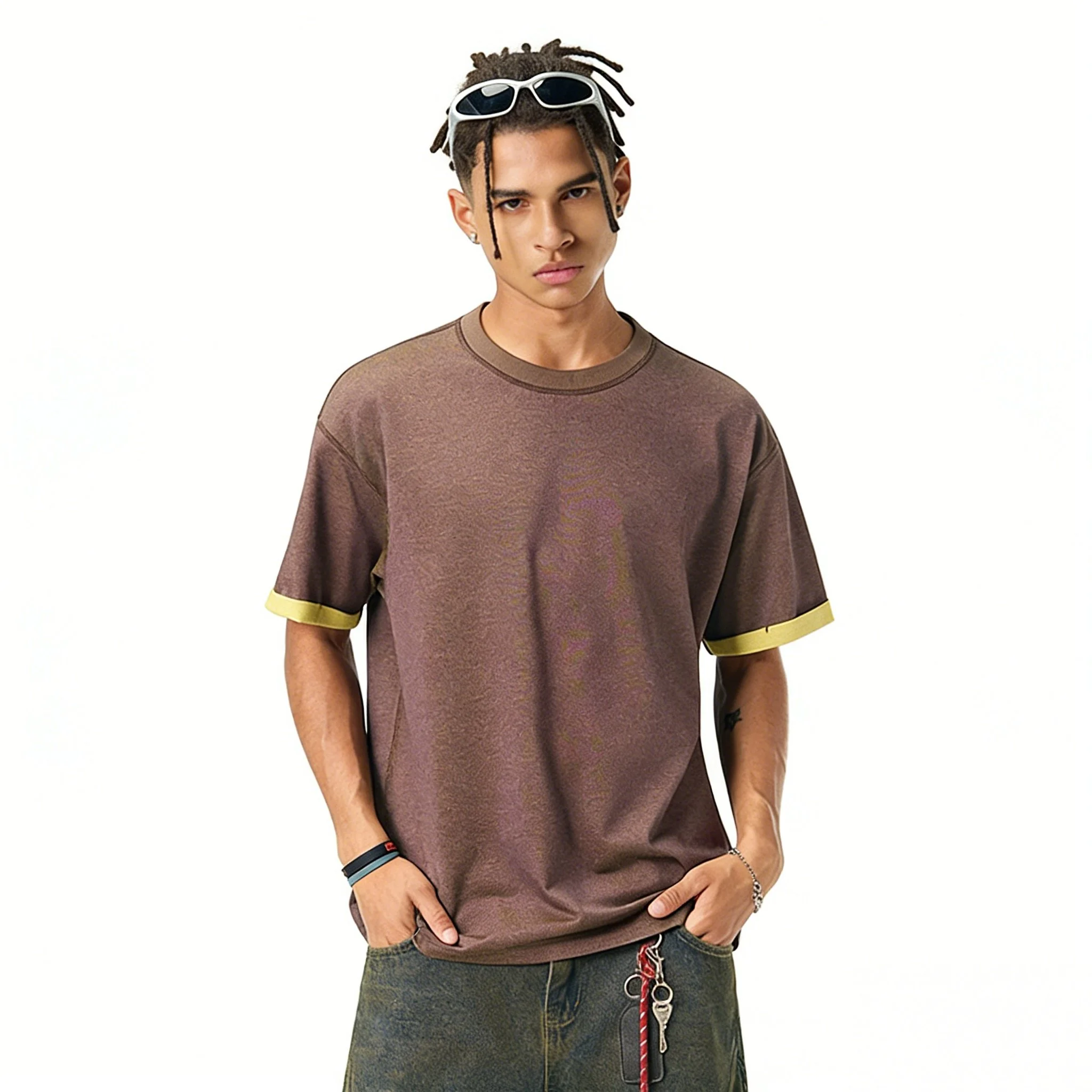 Men's Dual-Tone Casual T-Shirt