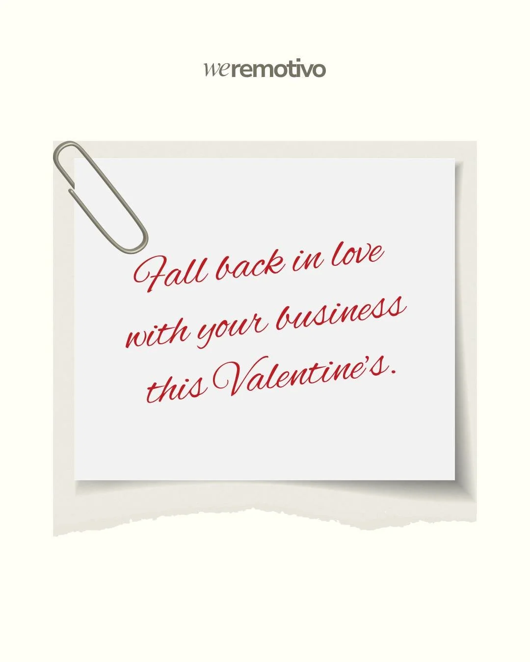 Less overwhelm.
More clarity.
Better support behind the scenes.

That&rsquo;s what WeRemotivo is here for. Contact us today! 👉 Link in bio to connect.

#WeRemotivo #ValentinesDay #WorkSmarter #RemoteSupport #EntrepreneurLife #SmallBusinessSupport