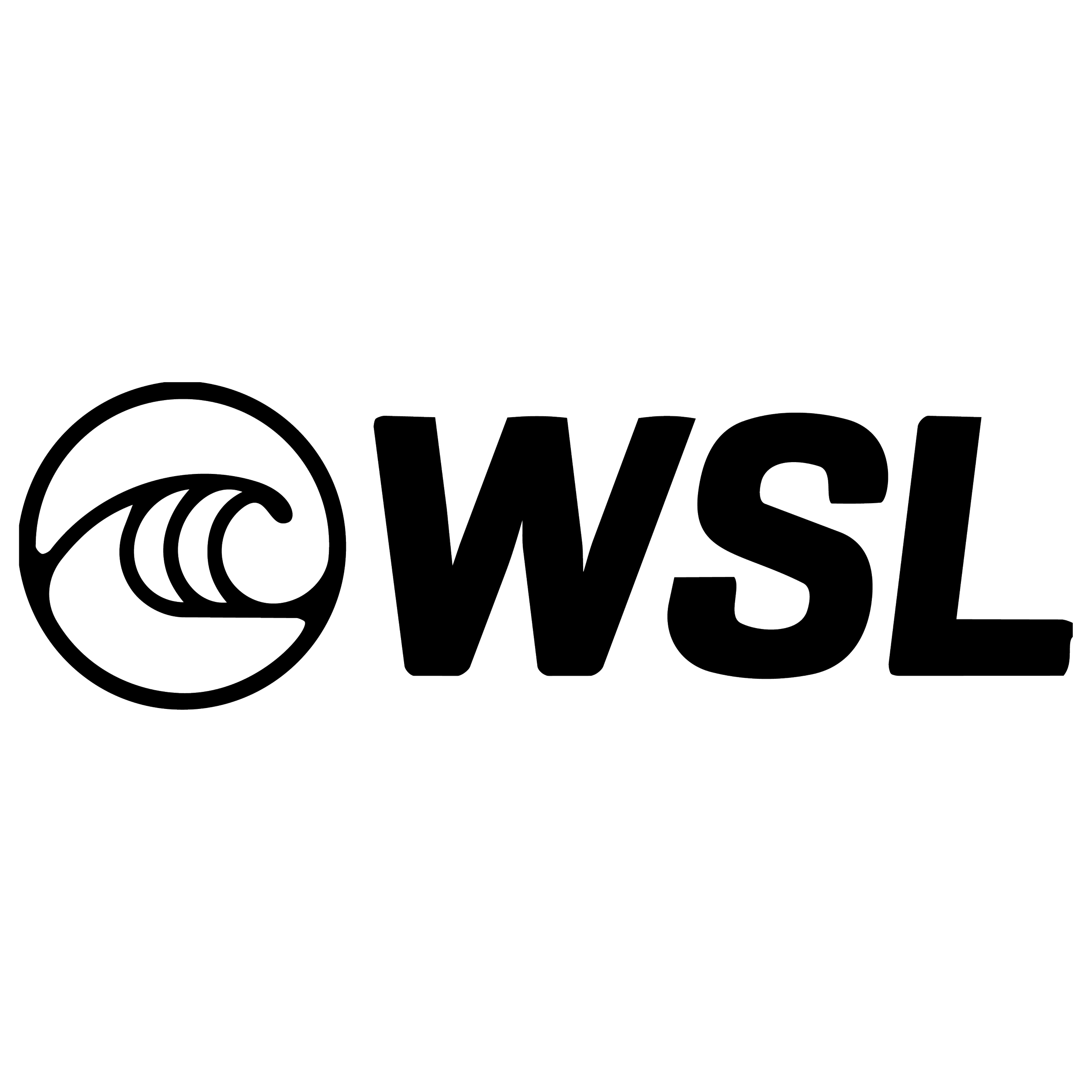 Outline of WSL logo with a wave icon and the letters 'WSL'.