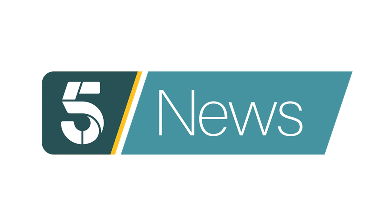 Channel 5 News logo with a teal background, the number 5 in white, and the word News.