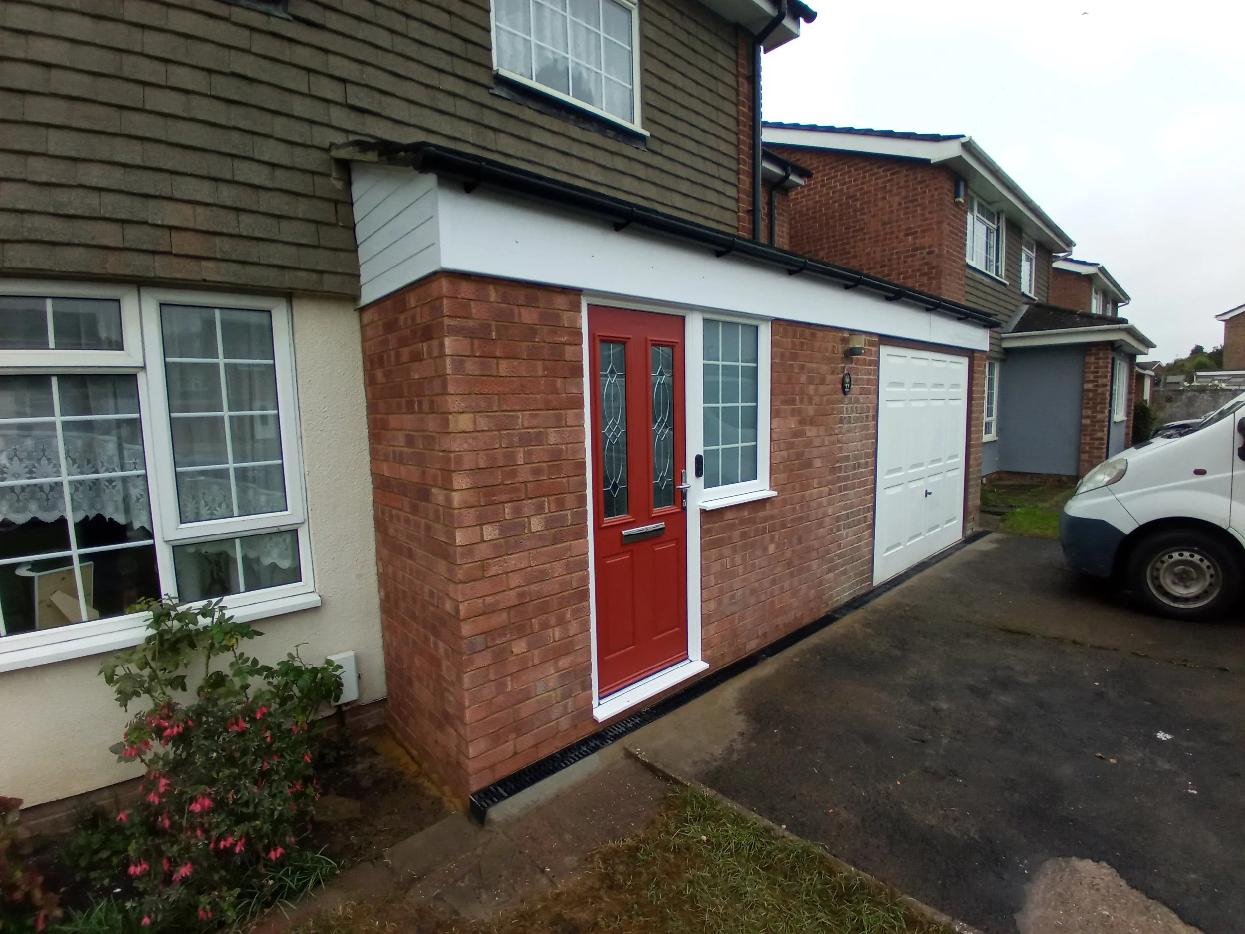 Porch Renovation | Porch Rebuild | Composite Door | Brick Porch | Shoreham-by-sea | R. Beeney & Son