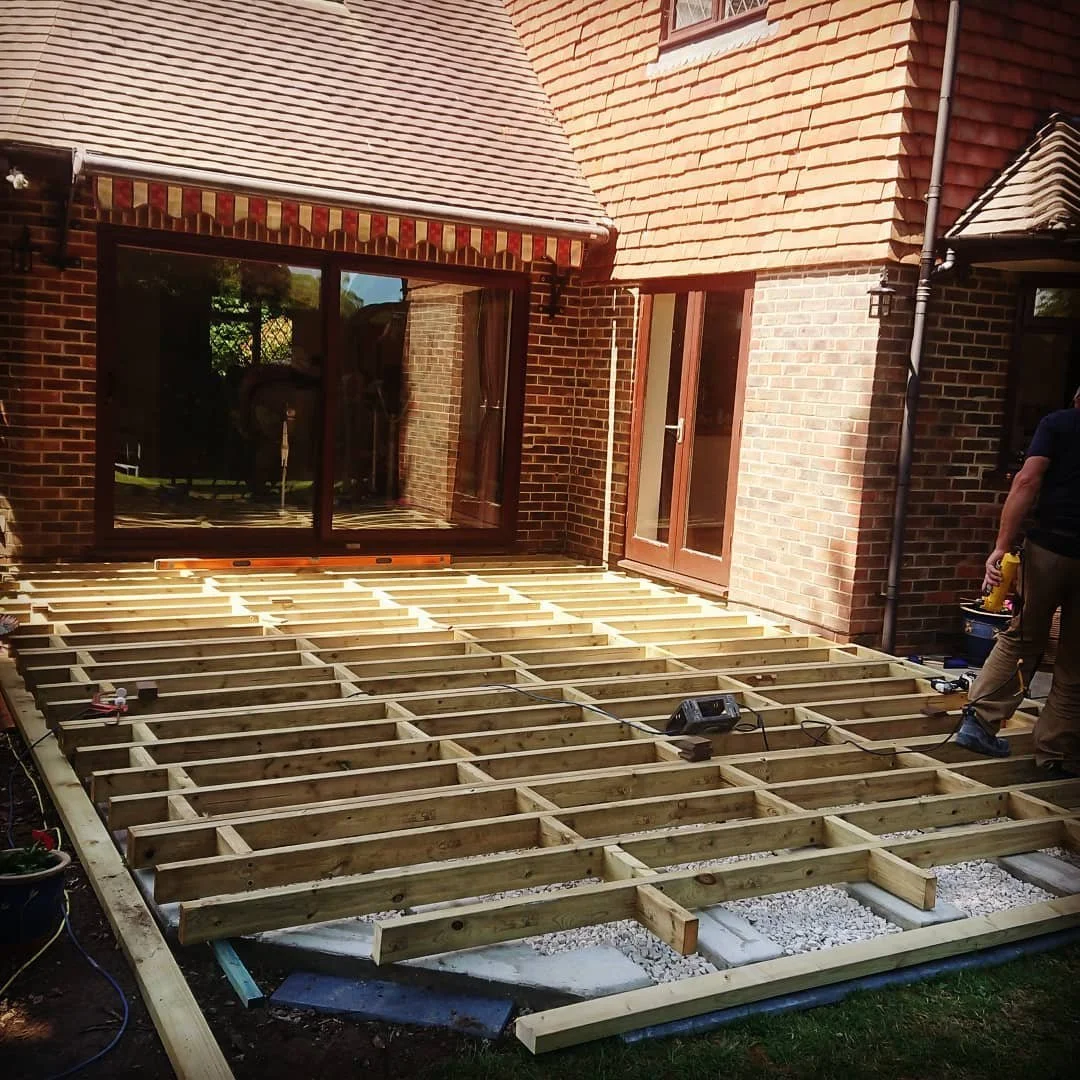 Decking | Timber Decking | Decking Supports | Decking Structure | Loxwood | R. Beeney & Son 