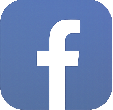 Close-up of the Facebook logo with a blue background.