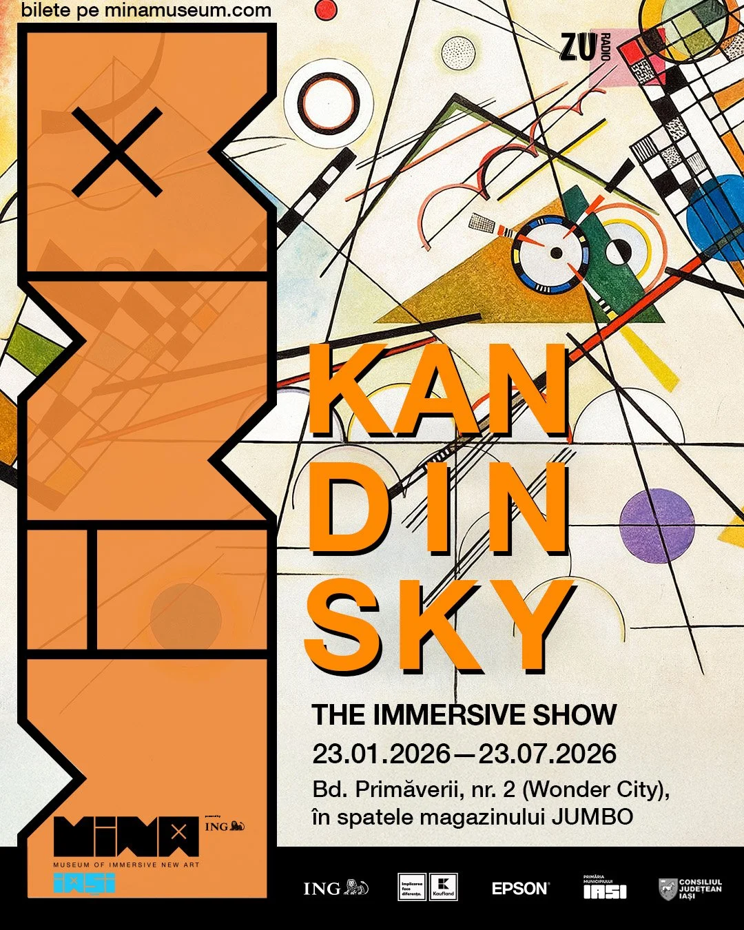 „Kandinsky: The Immersive Show”, în premieră la Mina Iași
