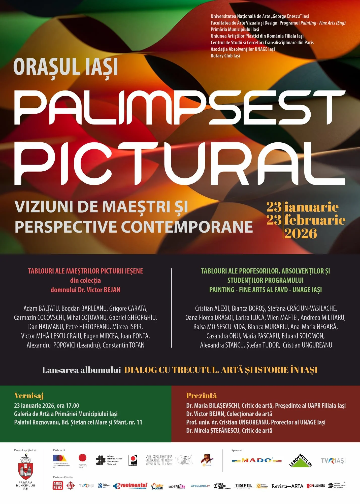 „Orașul Iași - Palimpsest pictural”, la Palatul Roznovanu