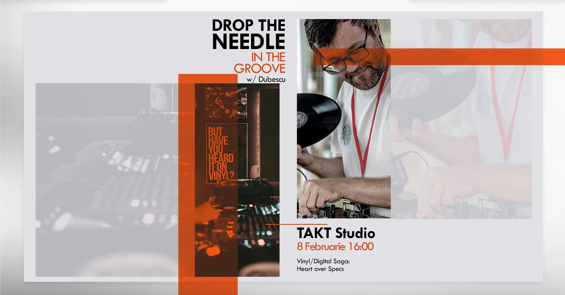 Workshop de muzică: Drop the Needle: In the Groove, la TAKT Studio Iași