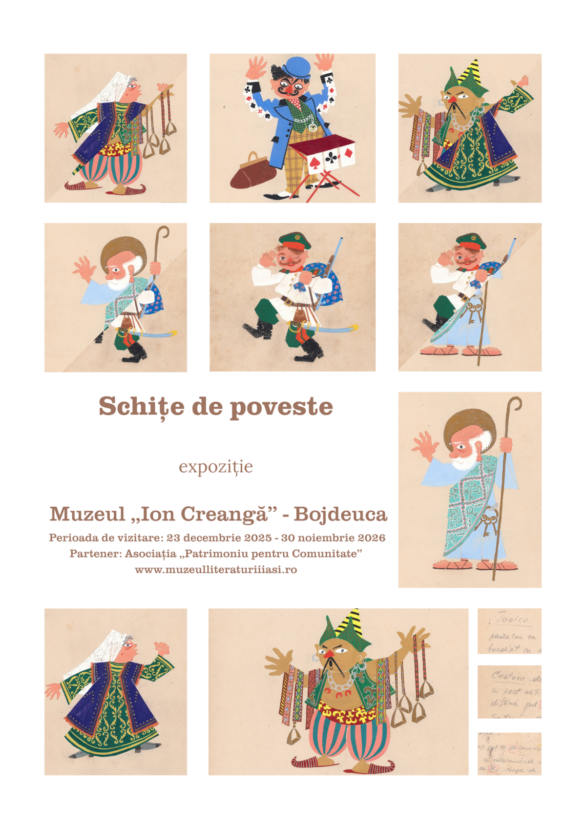 Expoziție: „Schițe de poveste”, la Muzeul „Ion Creangă” - Bojdeuca