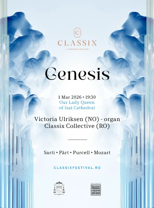 „Genesis”, concertul de deschidere Classix Festival 2026 - Catedrala „Sfânta Fecioară Maria, Regină” Iași