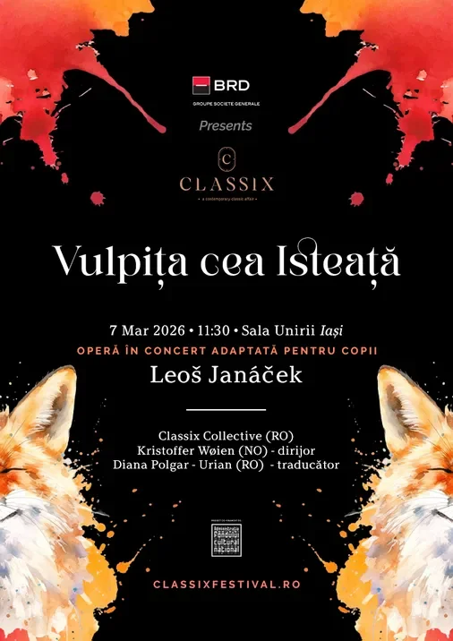 „Vulpița cea isteață”, concert Classix Festival 2026 - Sala Unirii Iași