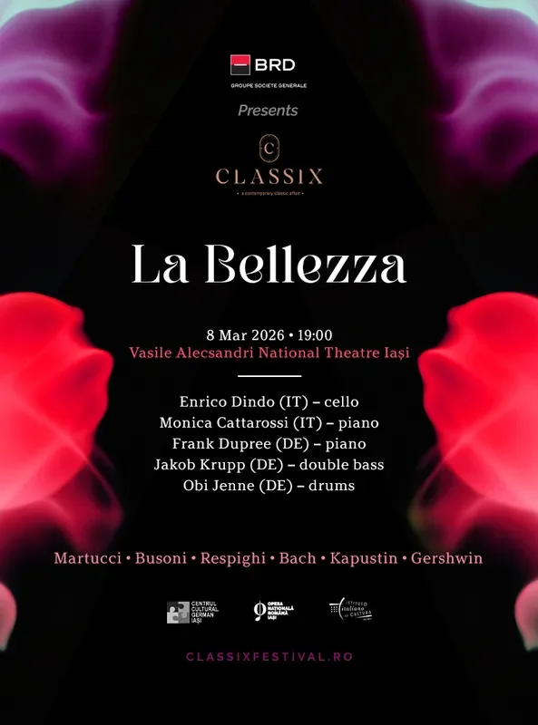 „La Bellezza”, concert Classix Festival 2026 - la Teatrul Național Iași