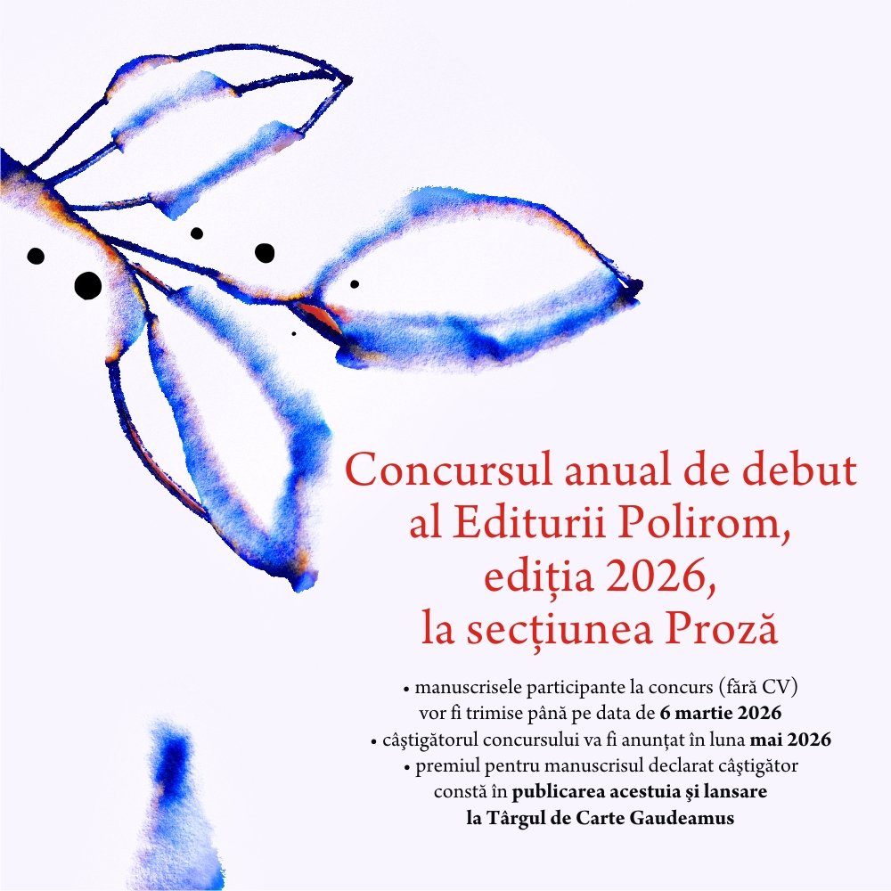 Concursul anual de debut, ediția 2026 - Editura Polirom
