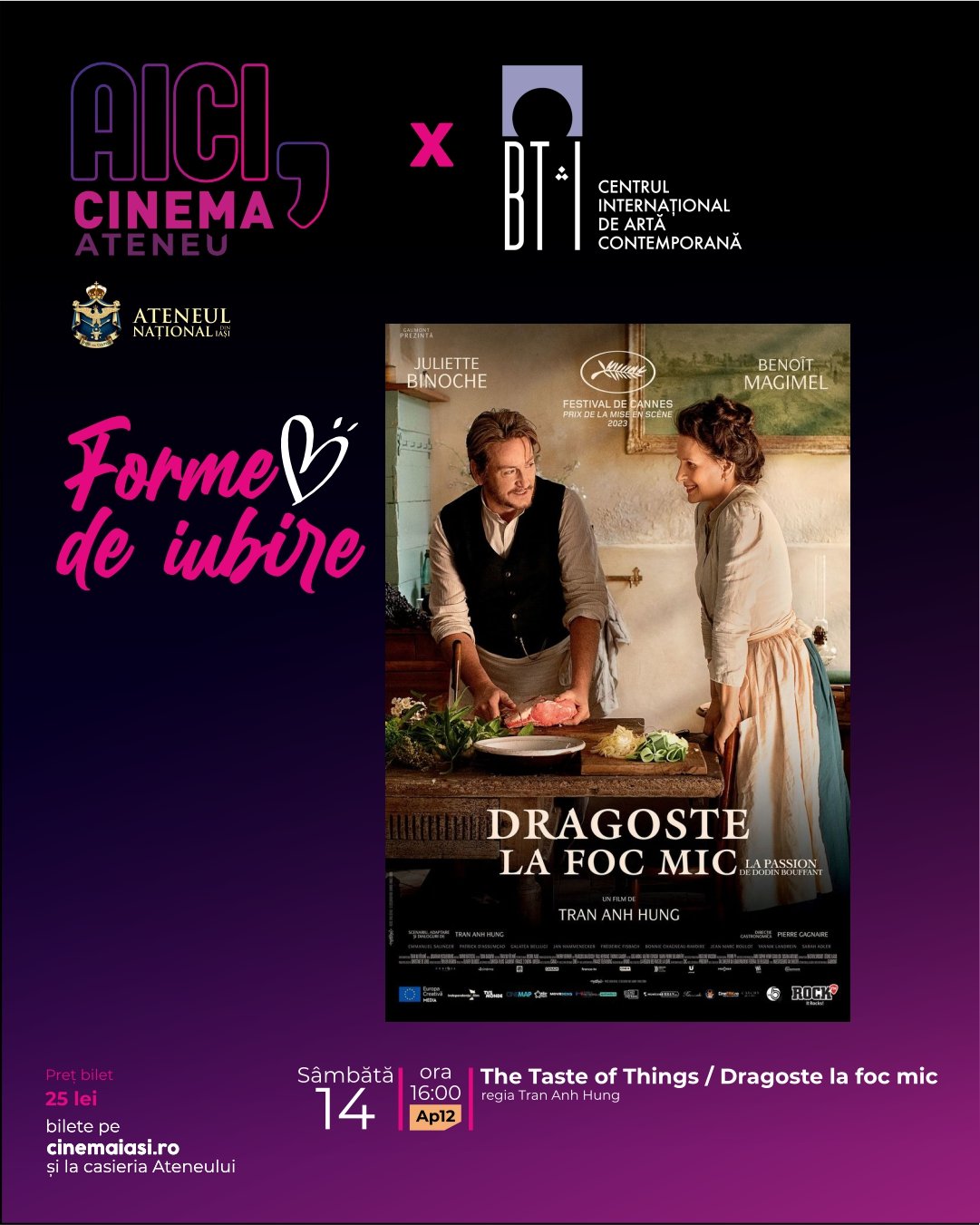 Film - „Dragoste la foc mic”, la Baia Turcească, 14 februarie, ora 16.00