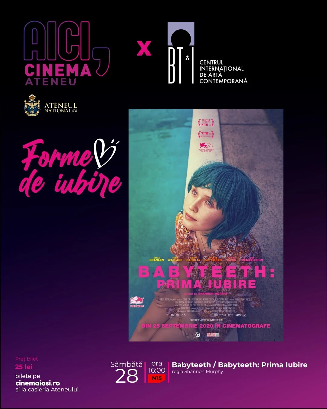 „Babyteeth: Prima iubire”, la Baia Turcească