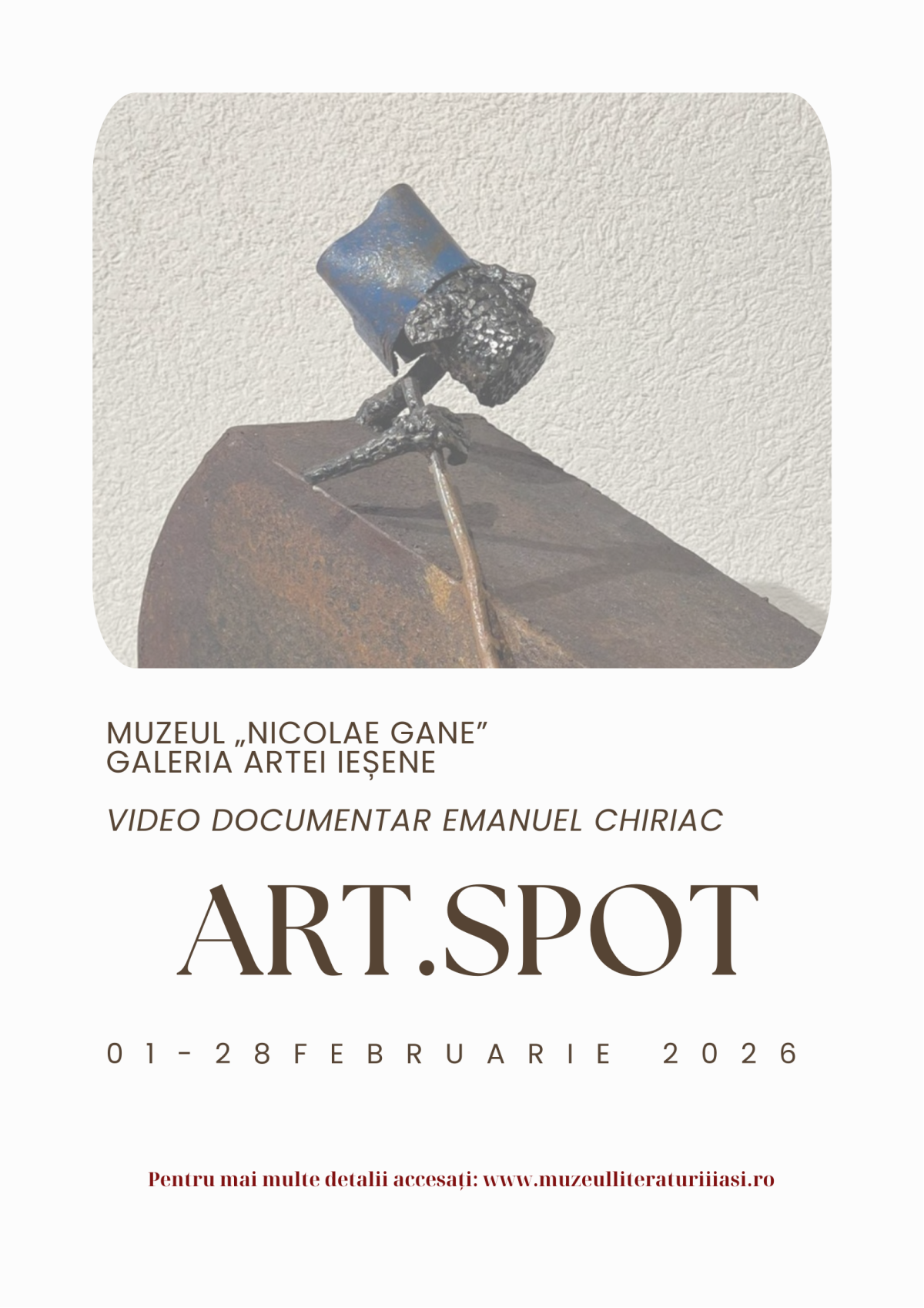 „Art Spot”, video-documentar Emanuel Chiriac, la Muzeul „Nicolae Gane”