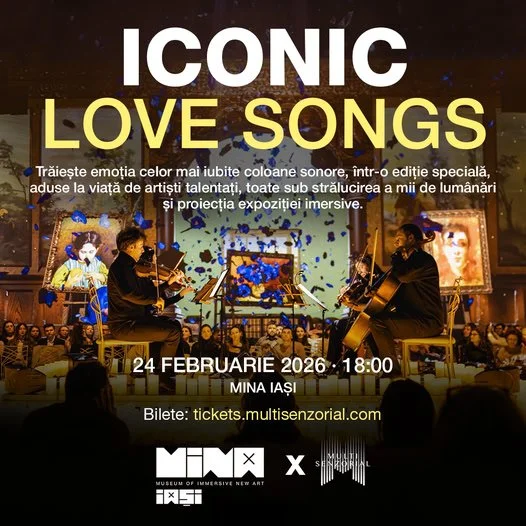 Iconic Love Songs, concert Multisenzorial, la MINA Iași