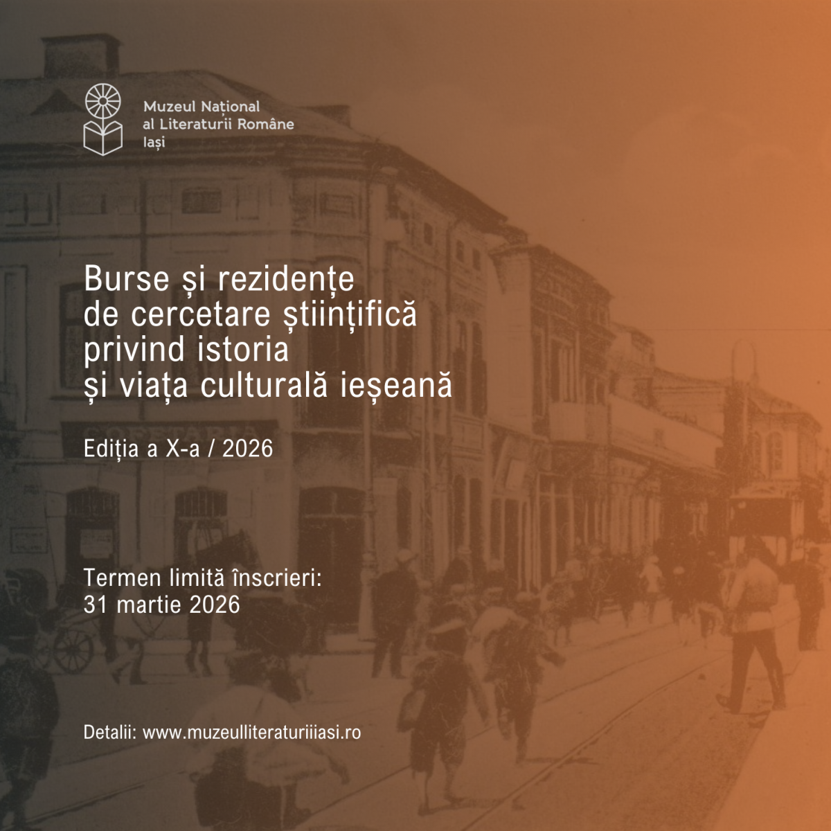 Burse și rezidențe de cercetare științifică privind istoria și viața culturală ieșeană