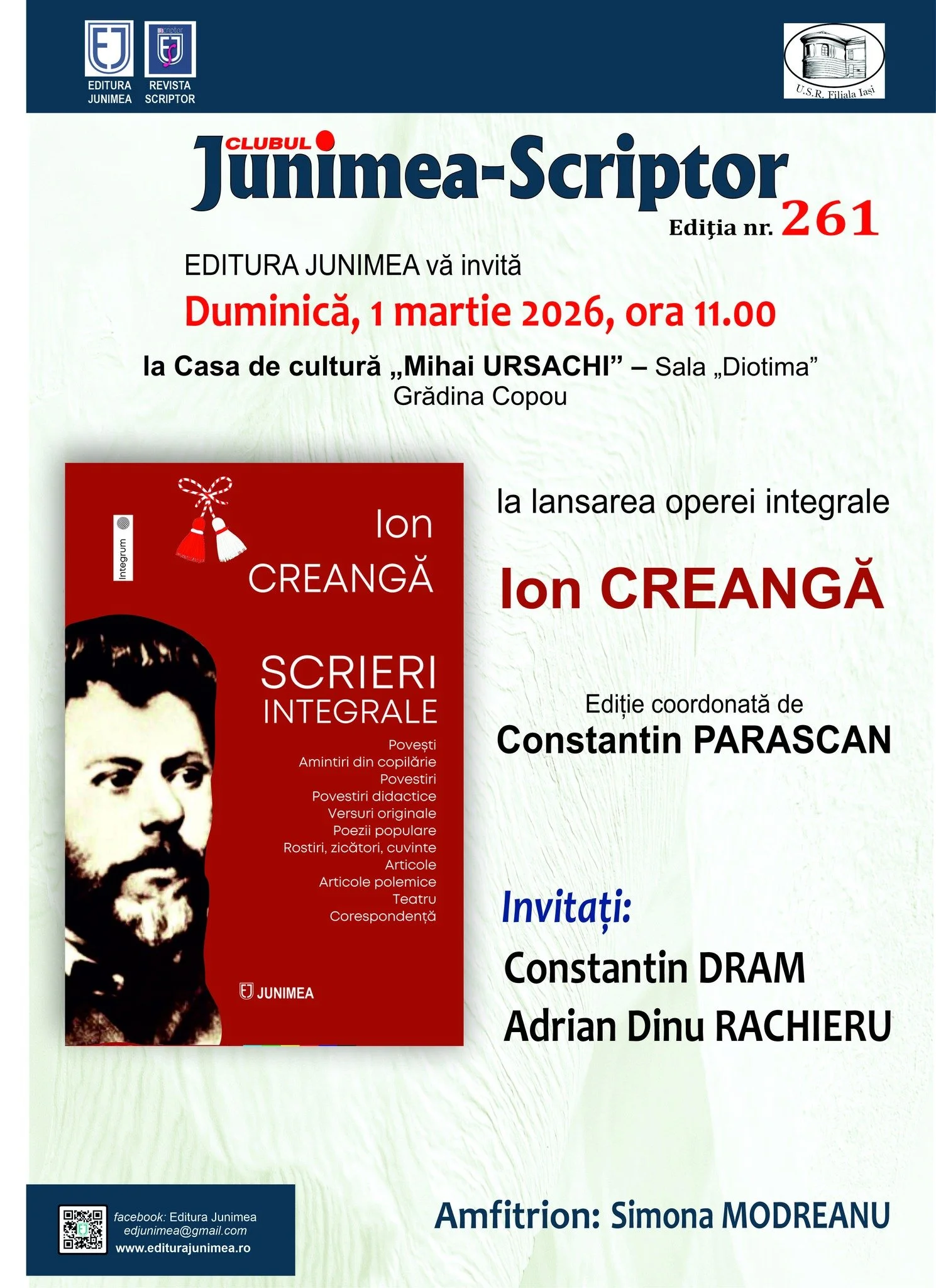 Lansarea operei integrale Ion Creangă