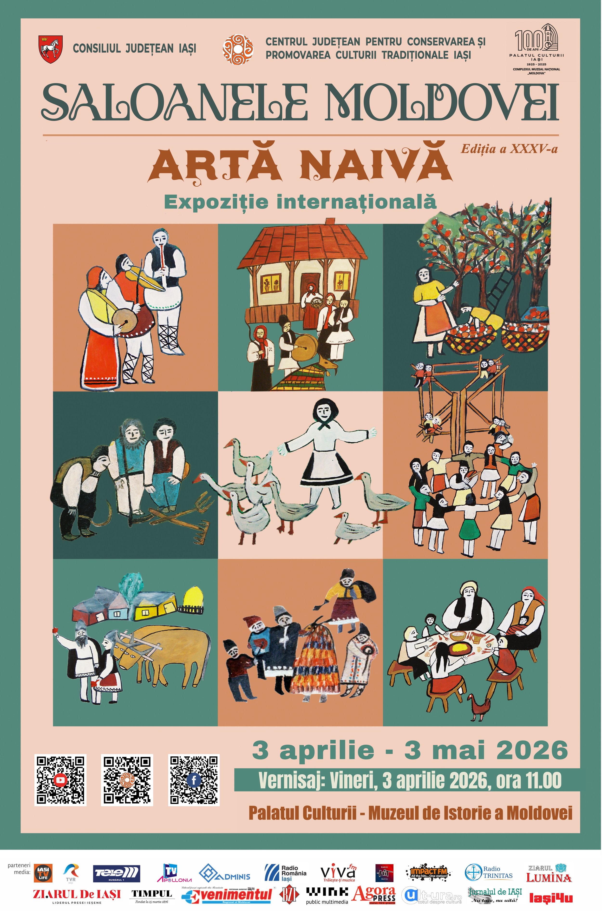 „Saloanele Moldovei”, expoziție internațională de artă naivă, ediția XXXV-a