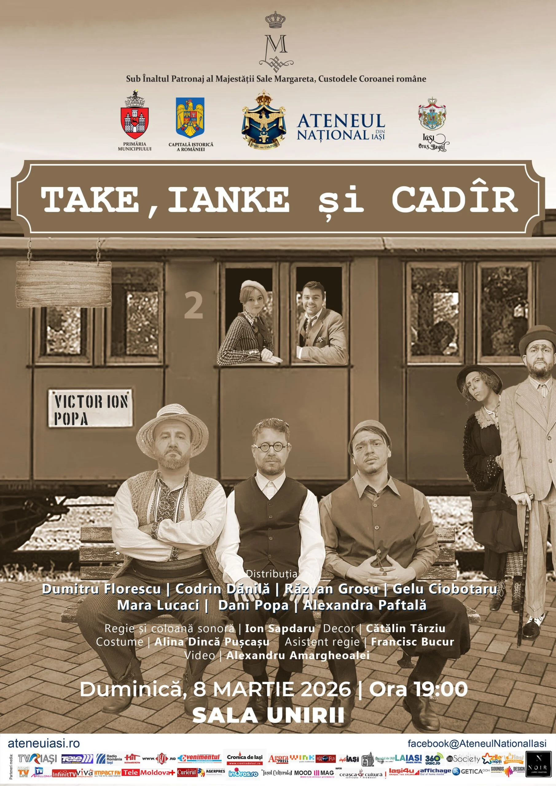 „Take, Ianke și Cadîr” se joacă la Sala Unirii