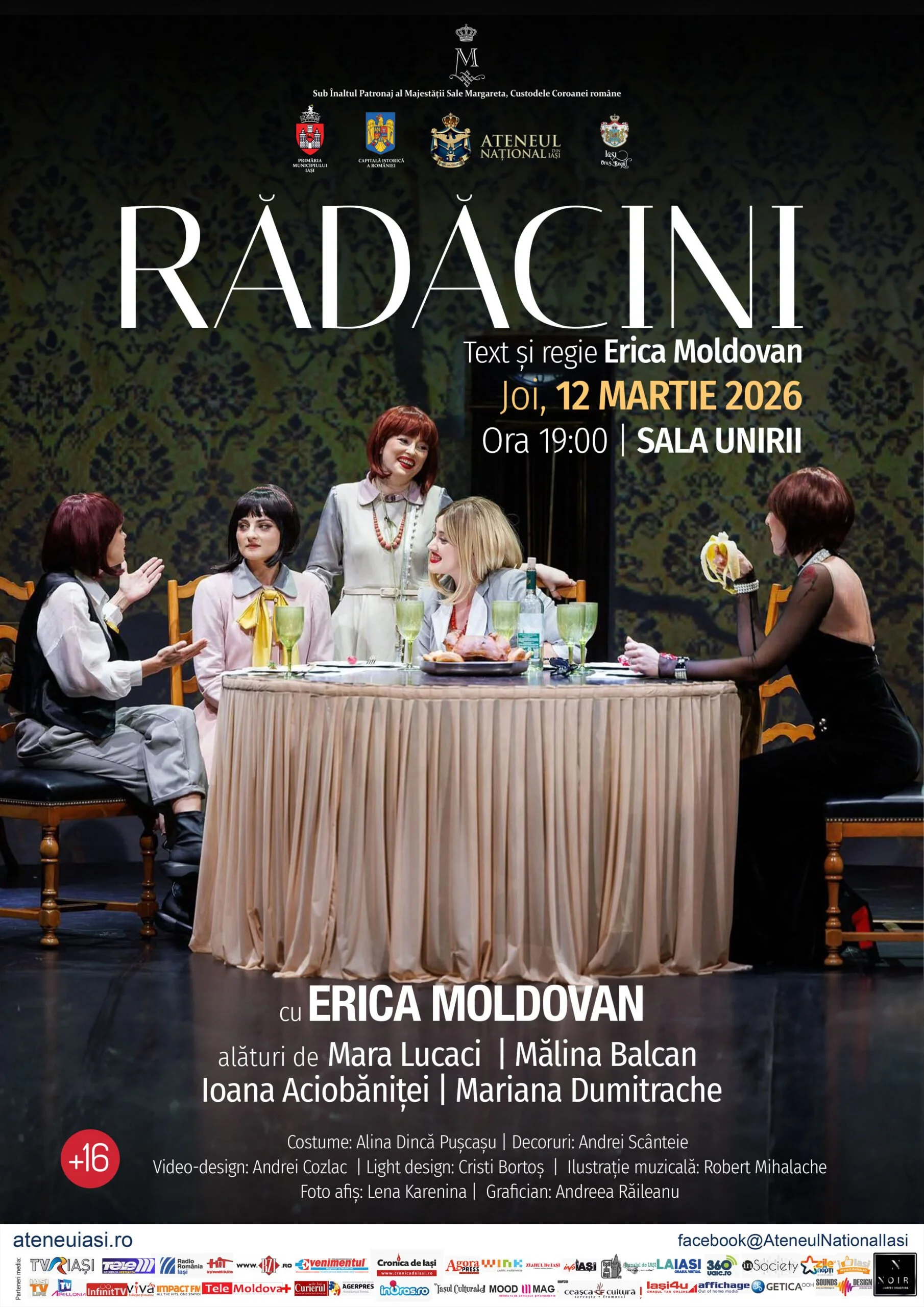 Spectacol de teatru: „Rădăcini”, la Sala Unirii