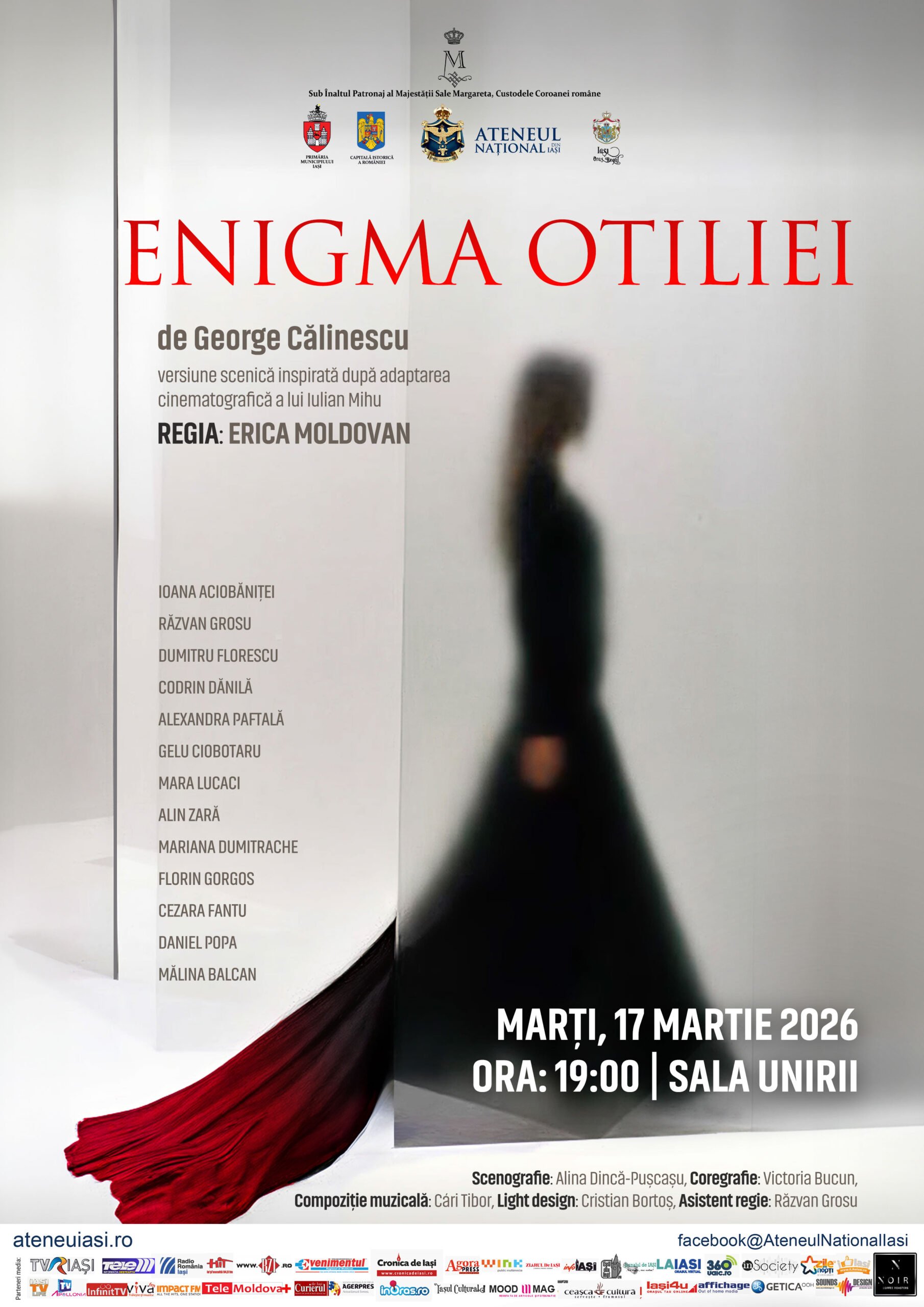 Spectacol de teatru: „Enigma Otiliei”, la Sala Unirii