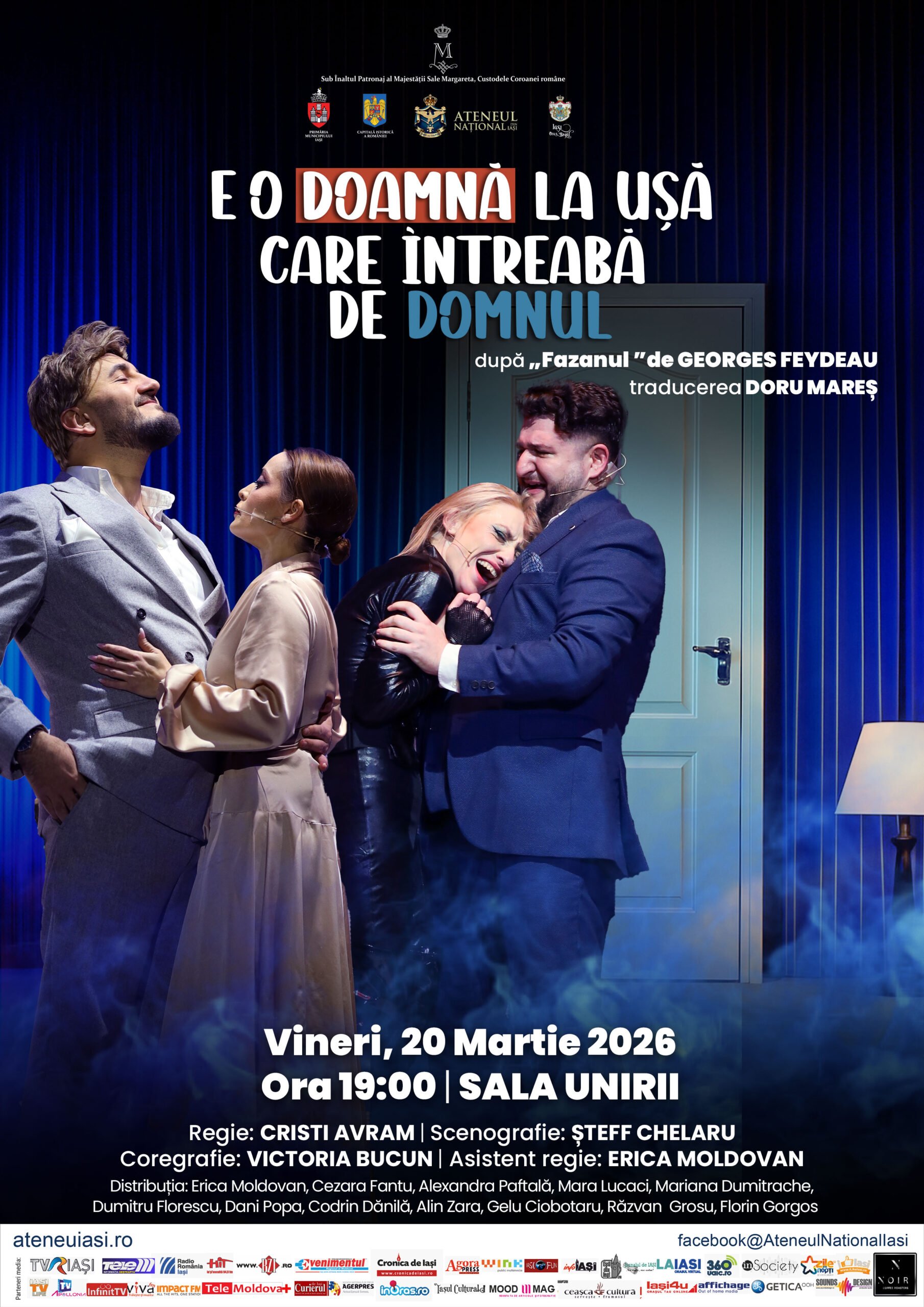 „E o doamnă la ușă care întreabă de domnul”, la Sala Unirii