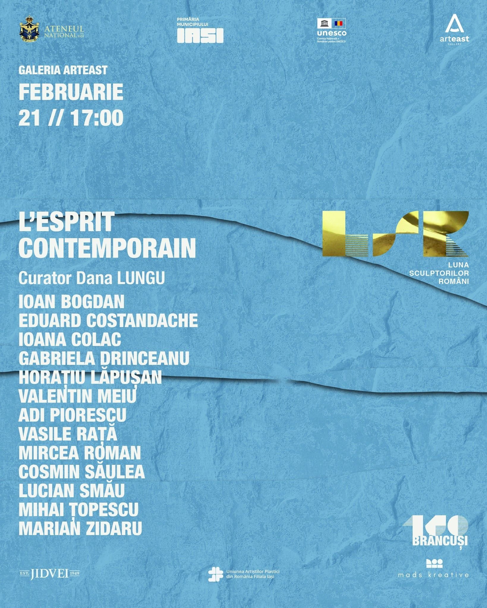 Expoziție colectivă de sculptură la galeria ArtEast