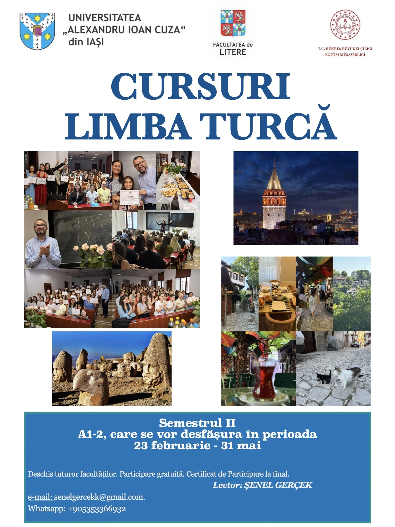 Cursuri de limba turcă pentru studenții UAIC