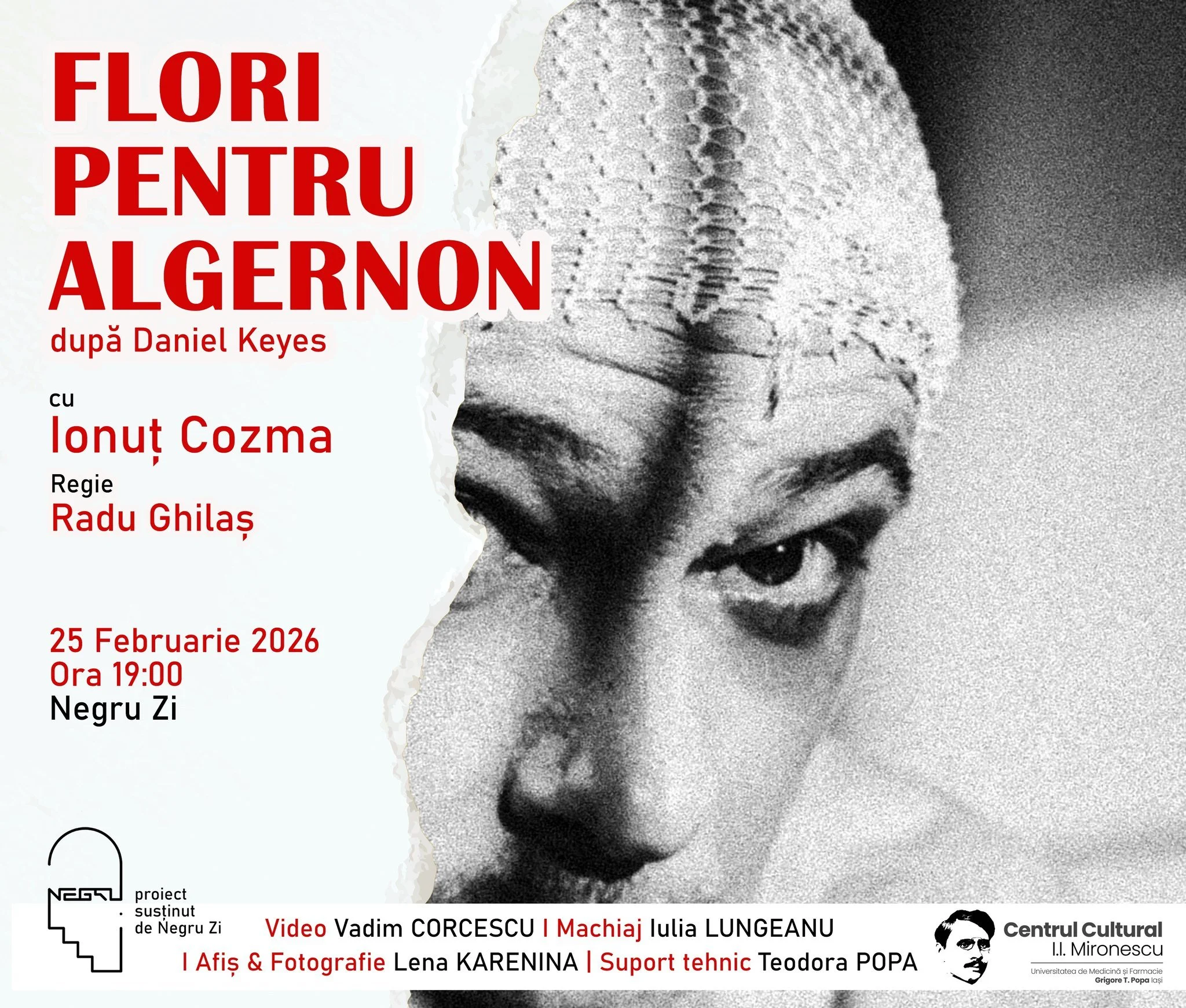 „Flori pentru Algernon” la Negru Zi