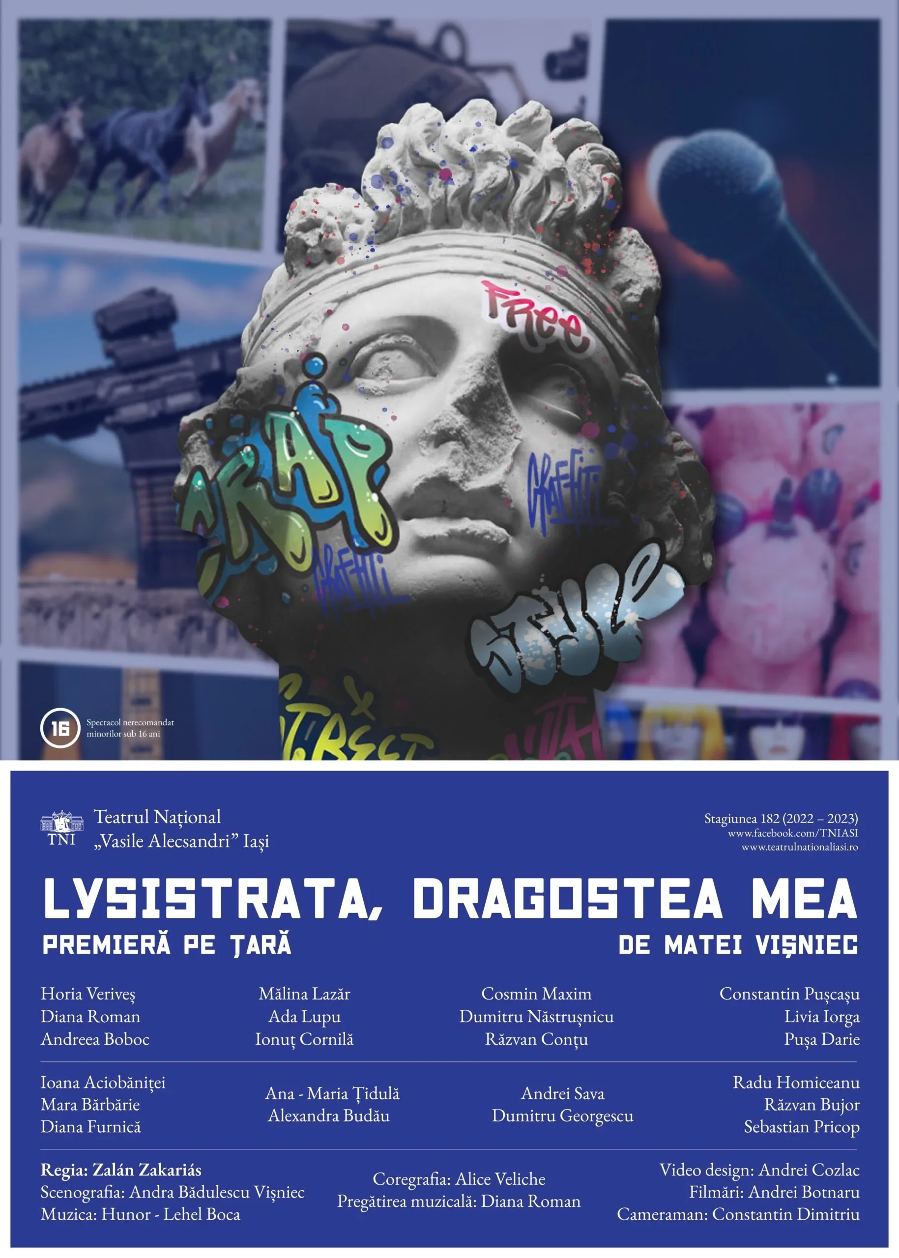Spectacol de teatru: „Lysistrata, dragostea mea”, la Sala Mare a TNI