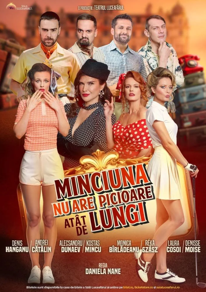 Spectacol de teatru: „Minciuna nu are picioare atât de lungi”