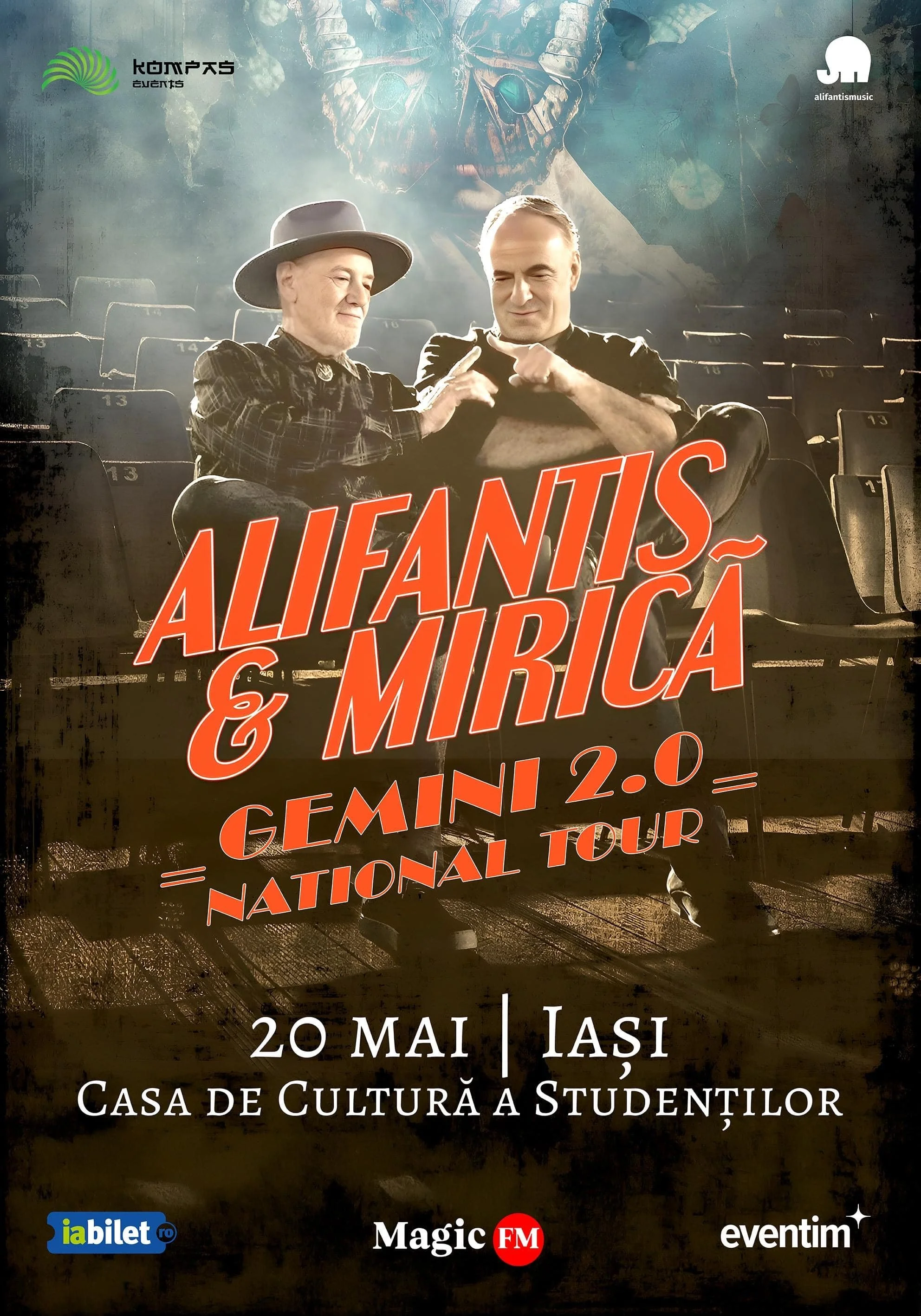 Concert-spectacol: „Gemini 2.0”, cu Alifantis &amp; Mirică
