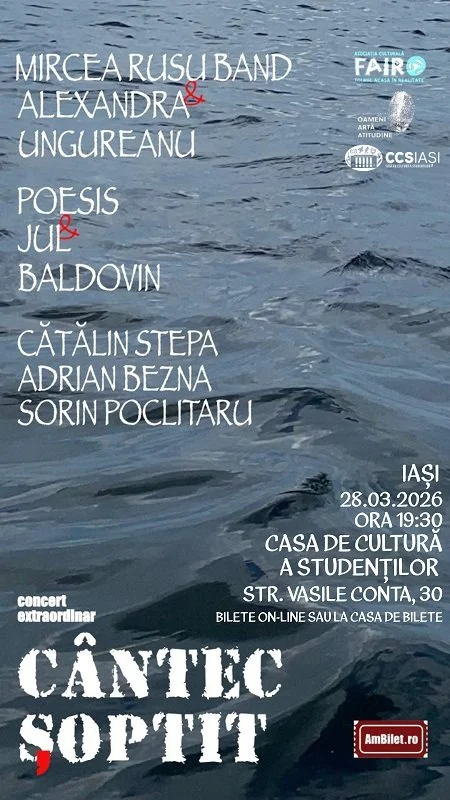 „Cântec șoptit”, la Casa de Cultură a Studenților Iași