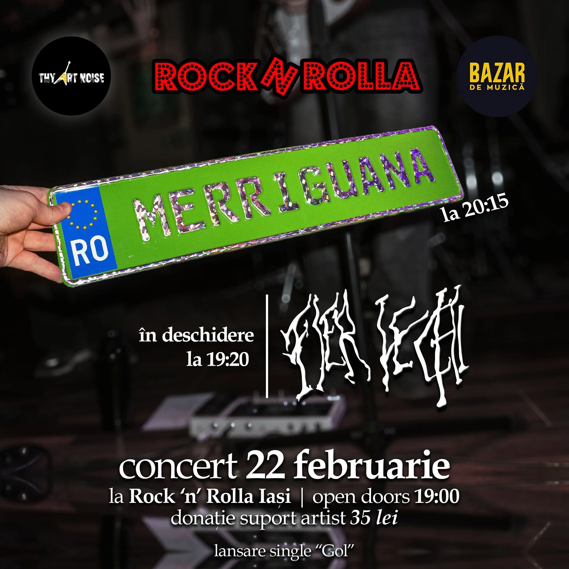 Concert live Merriguana, la Rocknrolla Iași