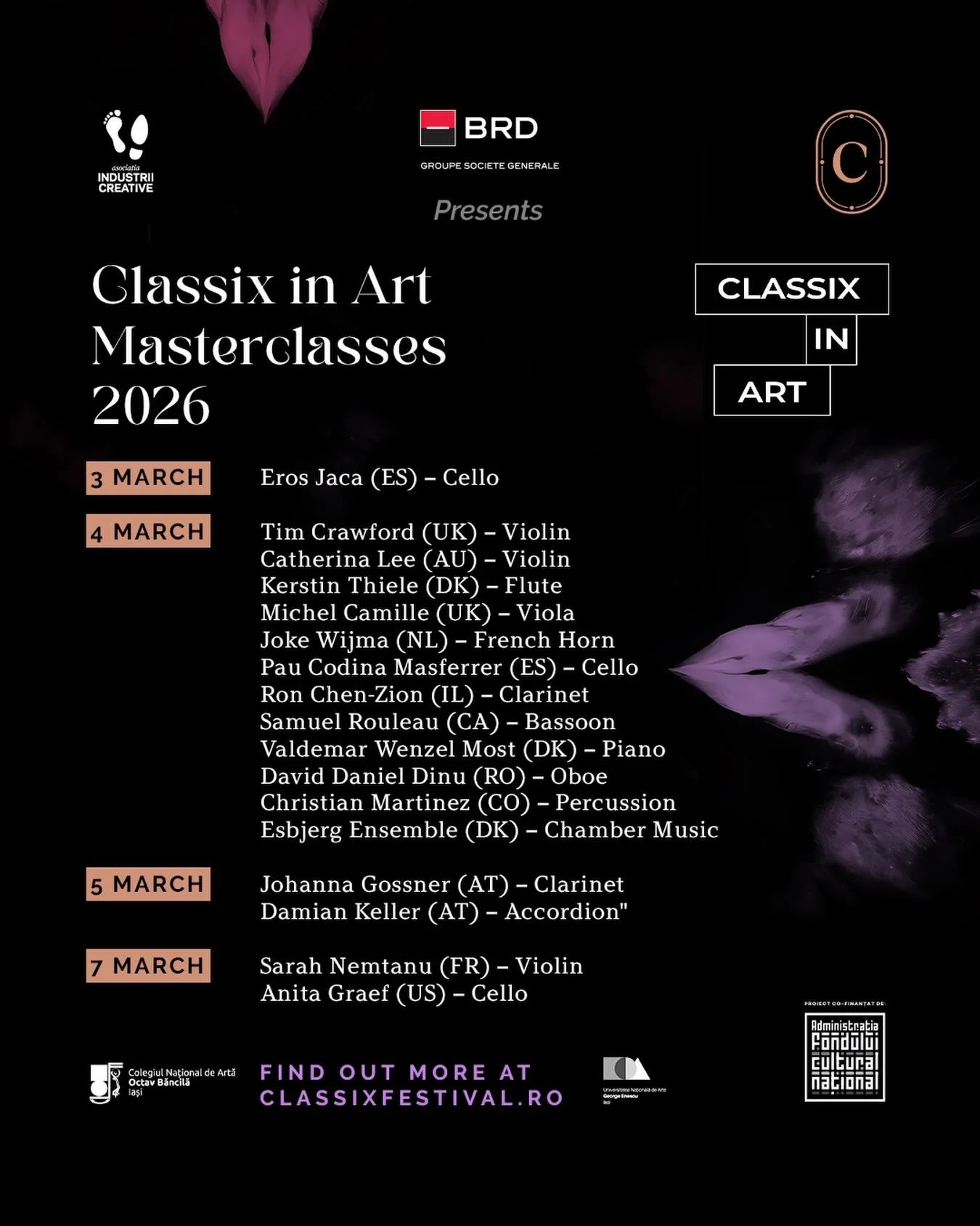 Classix in Art: Masterclasses 2026