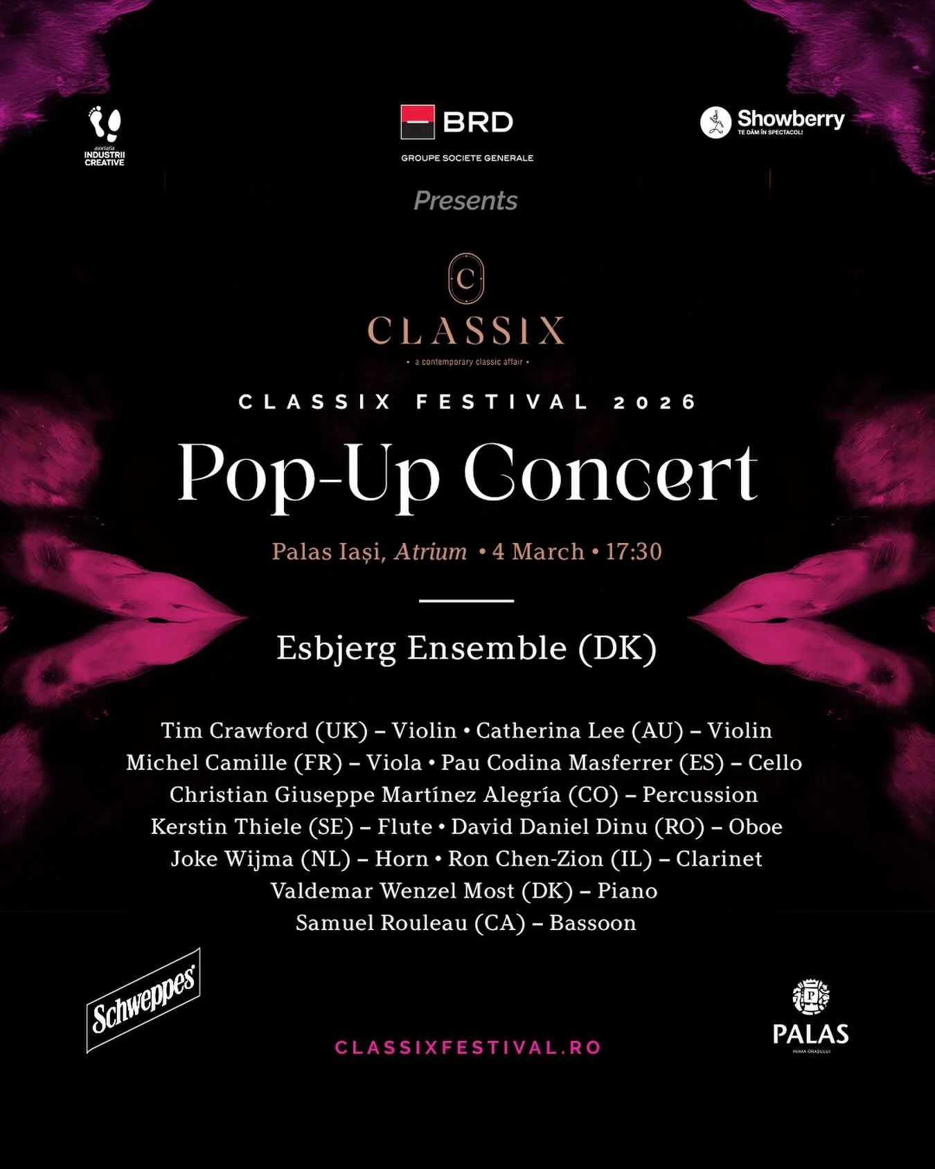 „Pop-Up Concert”, Classix Festival 2026 - în Atrium Palas