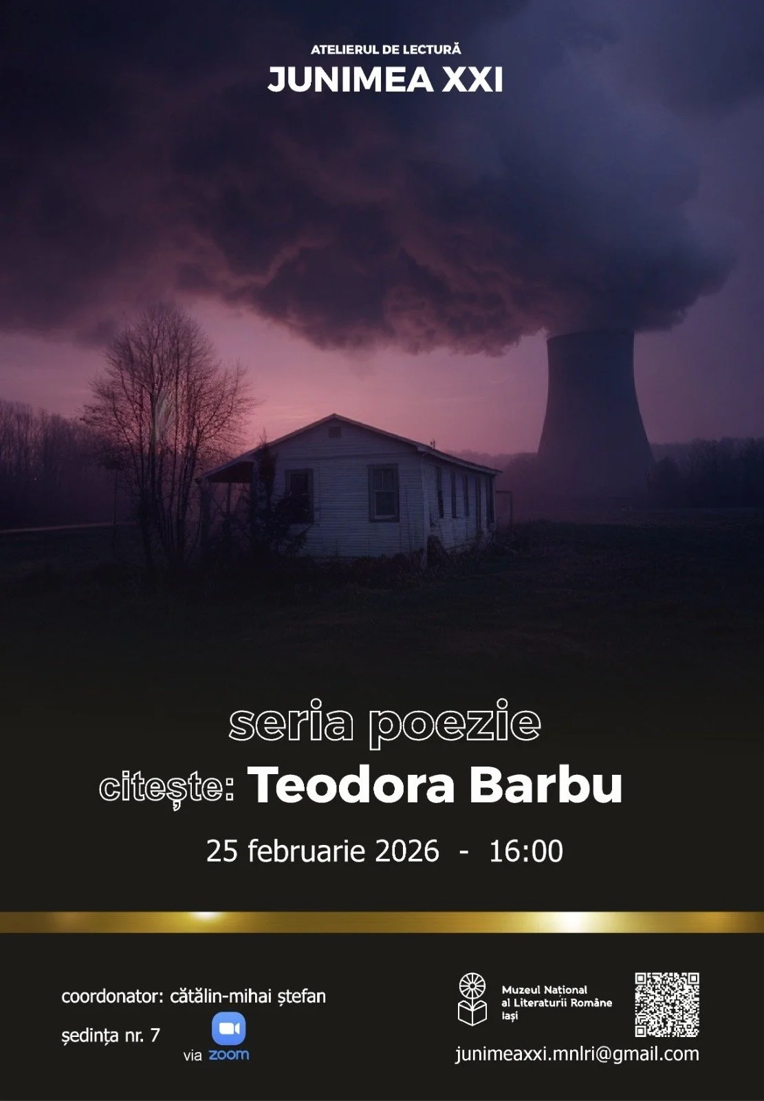 Atelierul de lectură Junimea XXI, Seria Poezie, online - citește Teodora Barbu