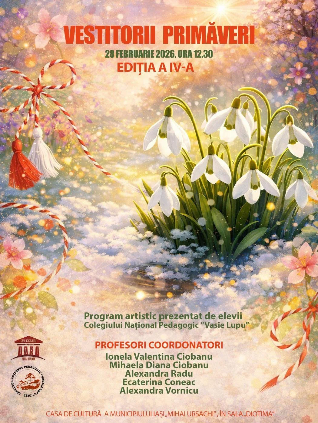 „Vestitorii Primăverii” la Casa de Cultură „Mihai Ursachi”
