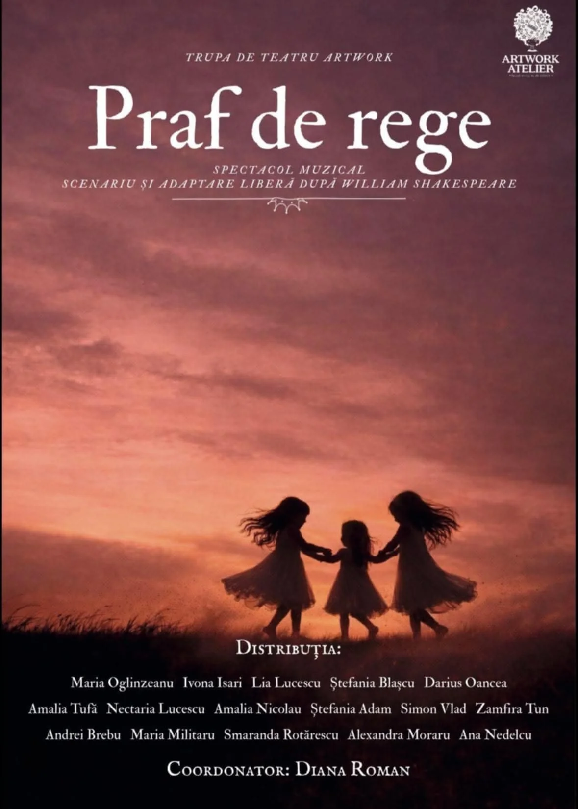 Spectacol muzical al trupei de adolescenți Artwork: „Praf de rege” 